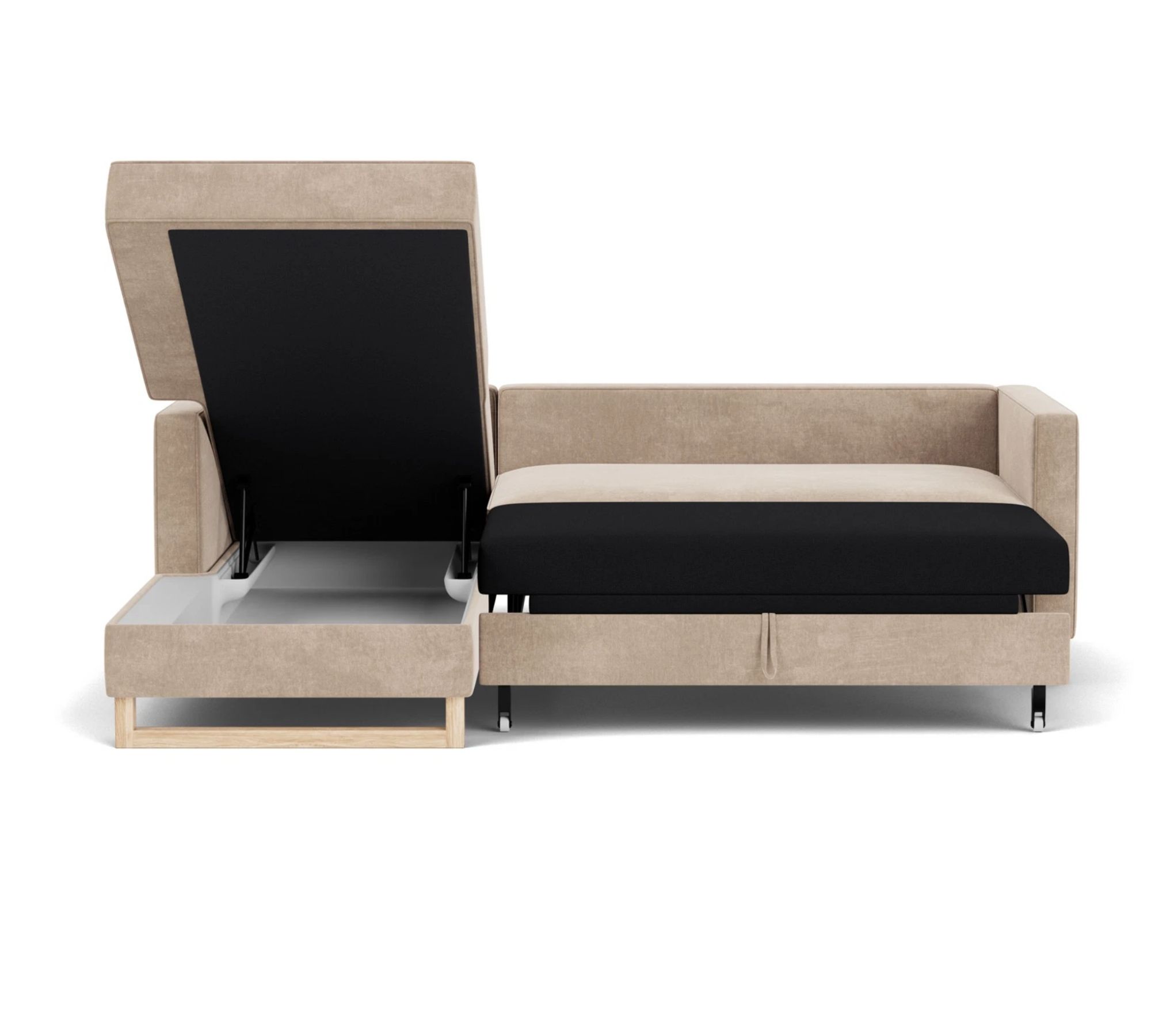 Madison sofa bed chaise lounge left Danny Cream