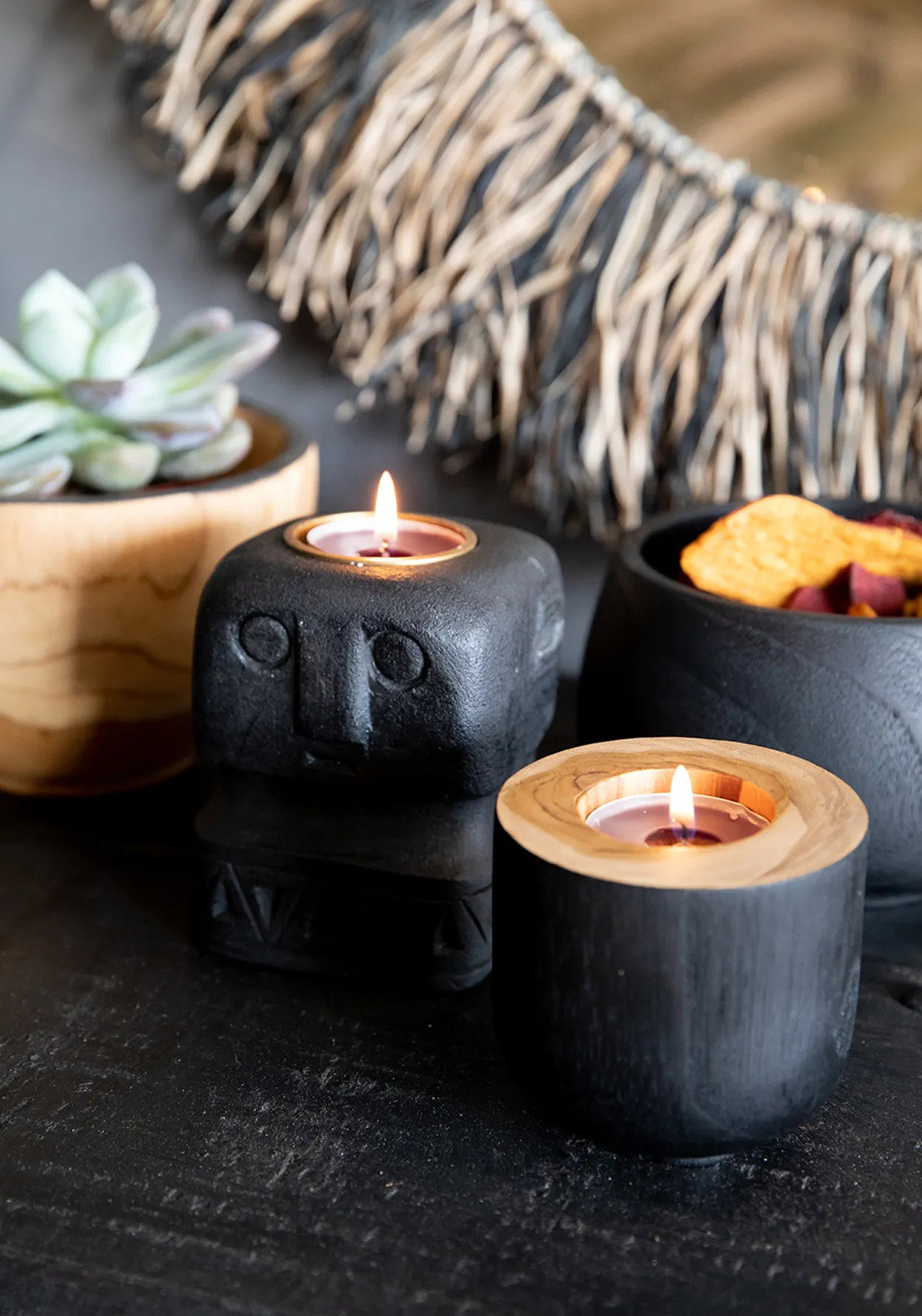 Bondi Candlestick Teak