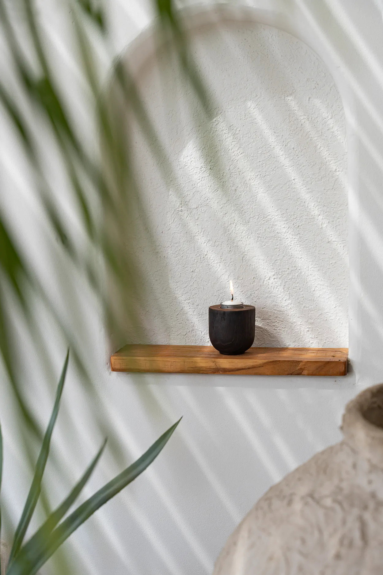 Bondi Candlestick Teak