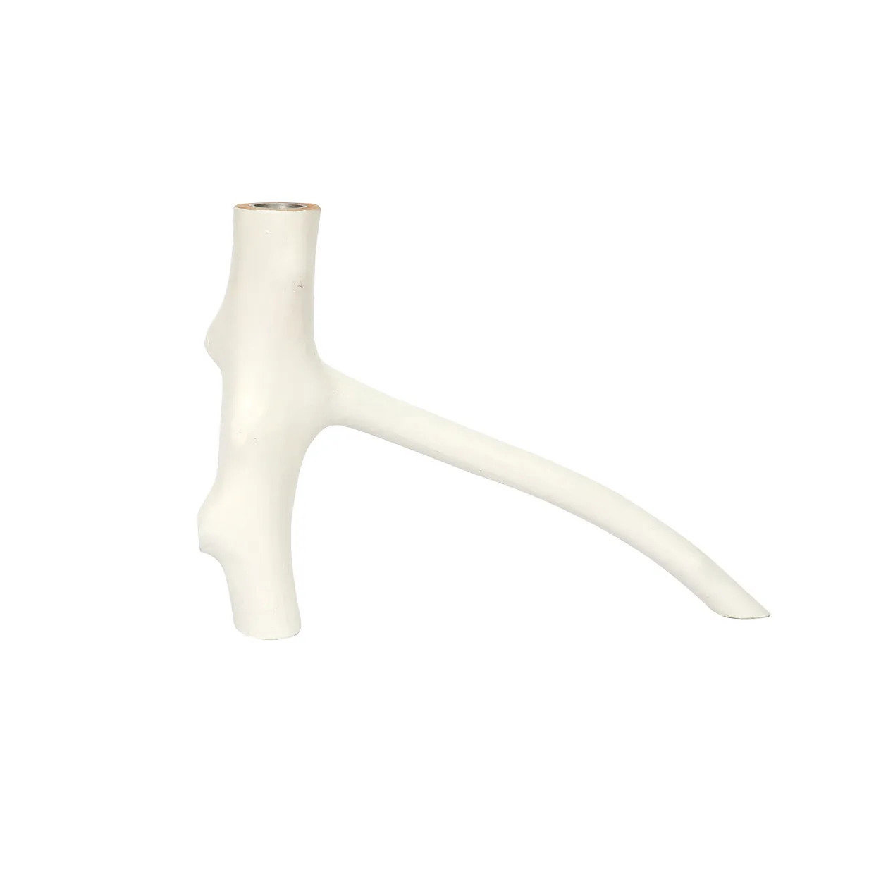 Triple Twig Candle Holder White