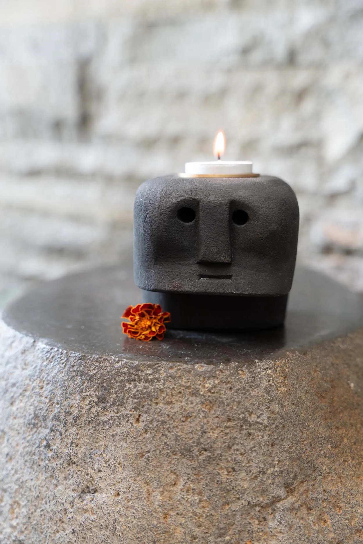 Sumba Stone #27 Candle Holder