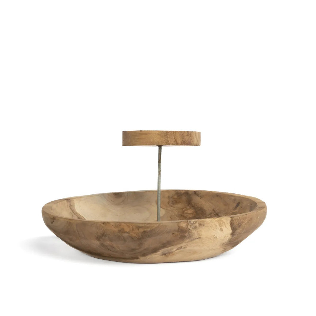 Plate Candle holder Wood