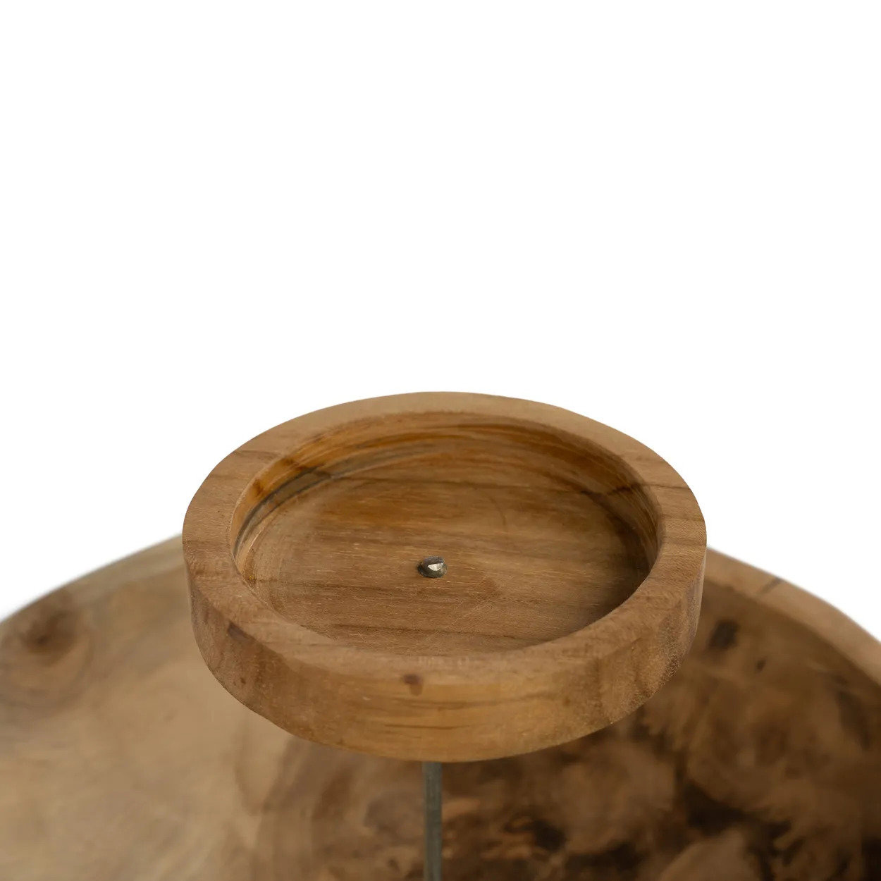 Plate Candle holder Wood