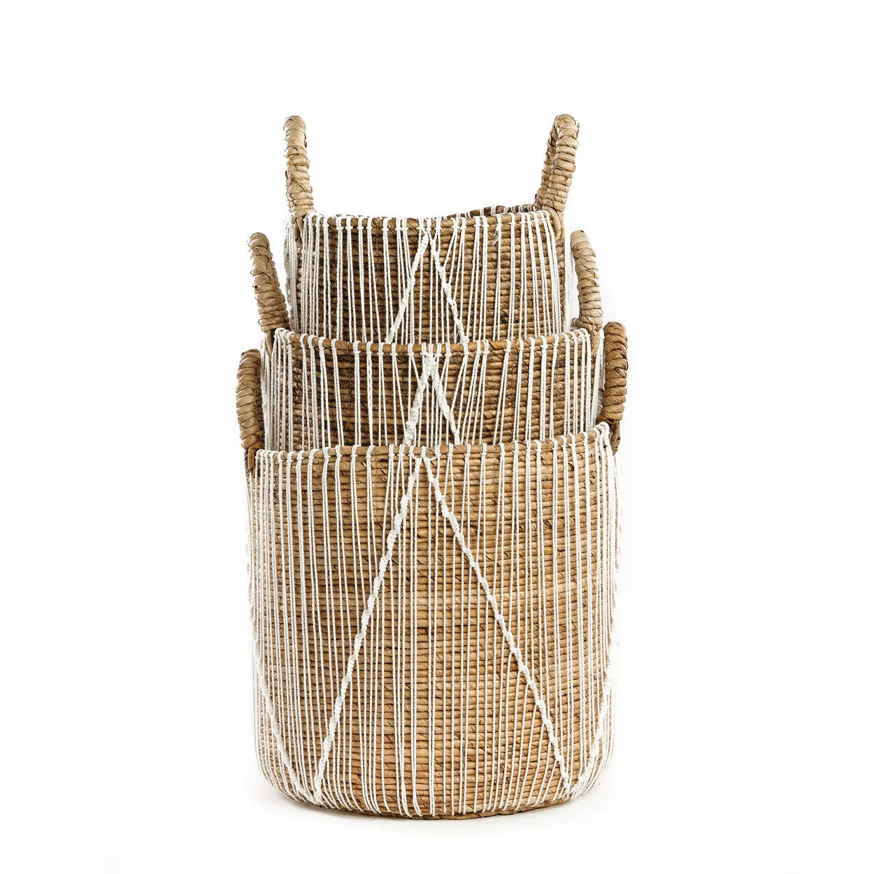Straight Stitched Basket Macrame