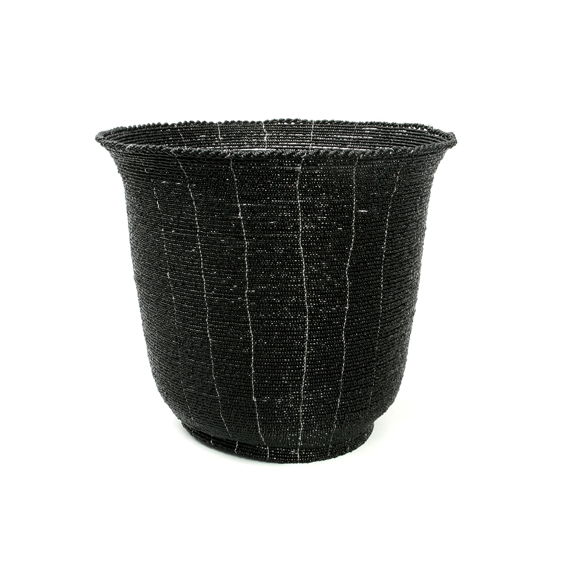 Beaded candy bowl Black