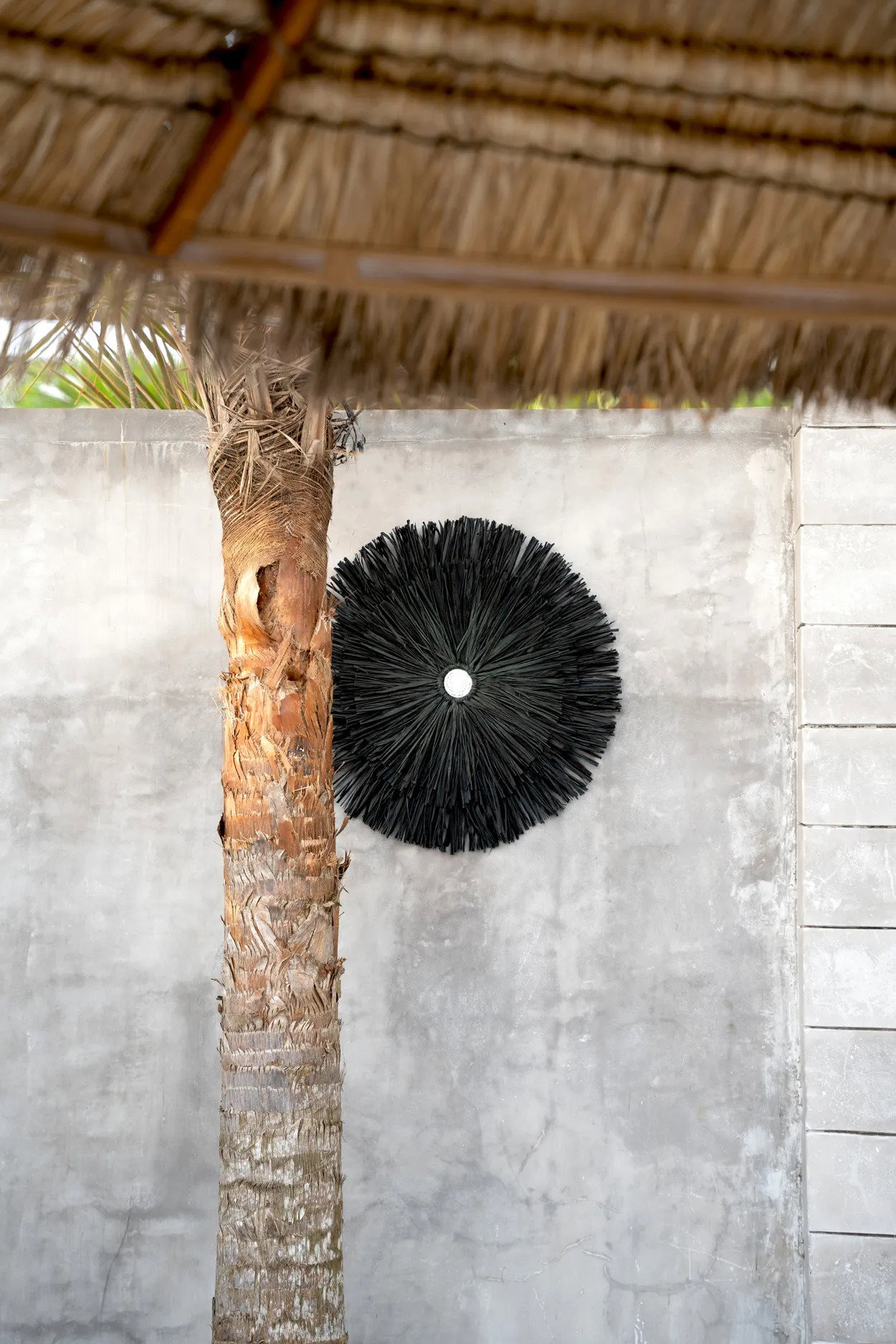Juju Wall Decoration Raffia Black