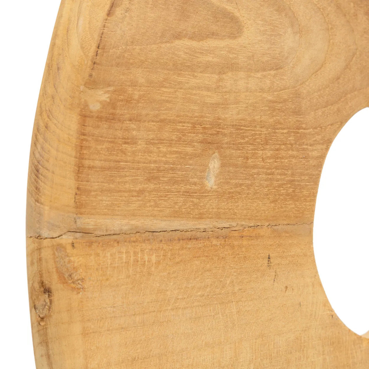 Plate on stand Teak brown