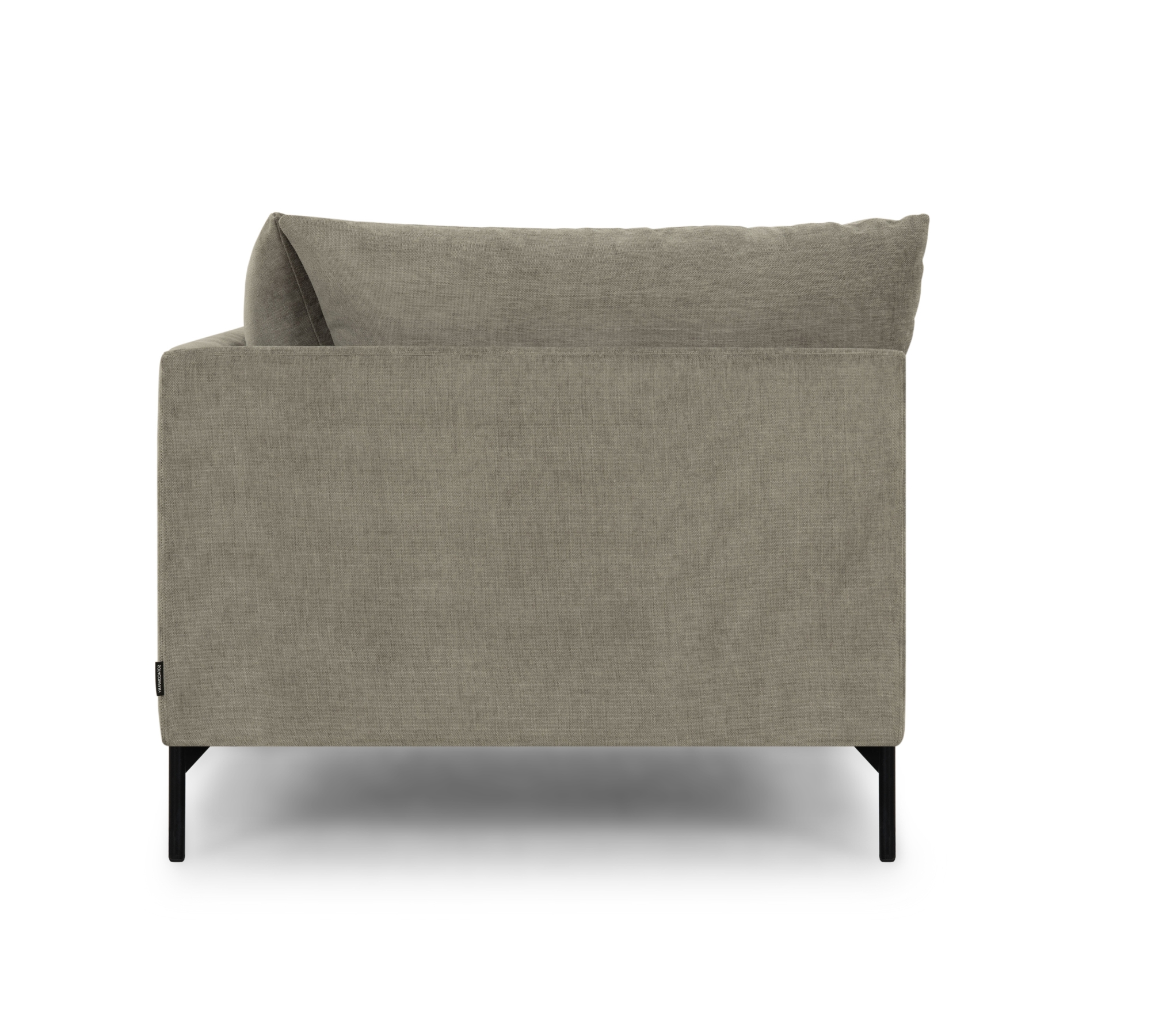 Vincent 1-seater chaise longue right Planet Grey Green
