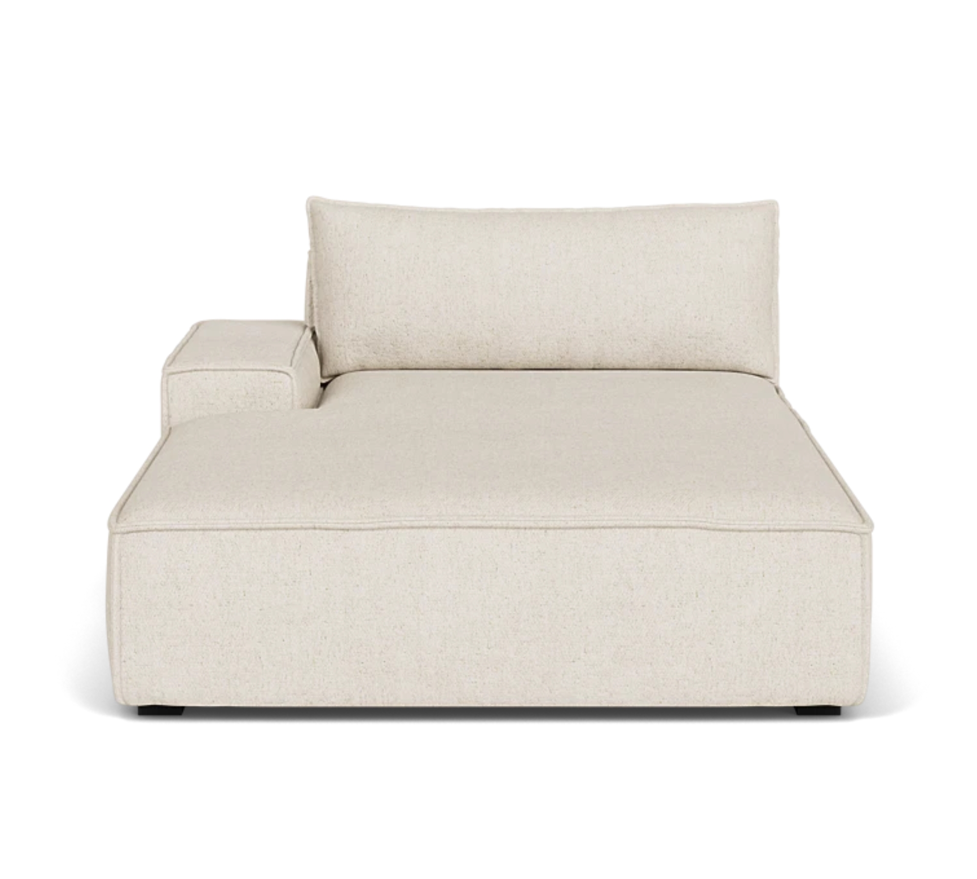 Daphne 1-seater chaise longue Left Moonlight Sand