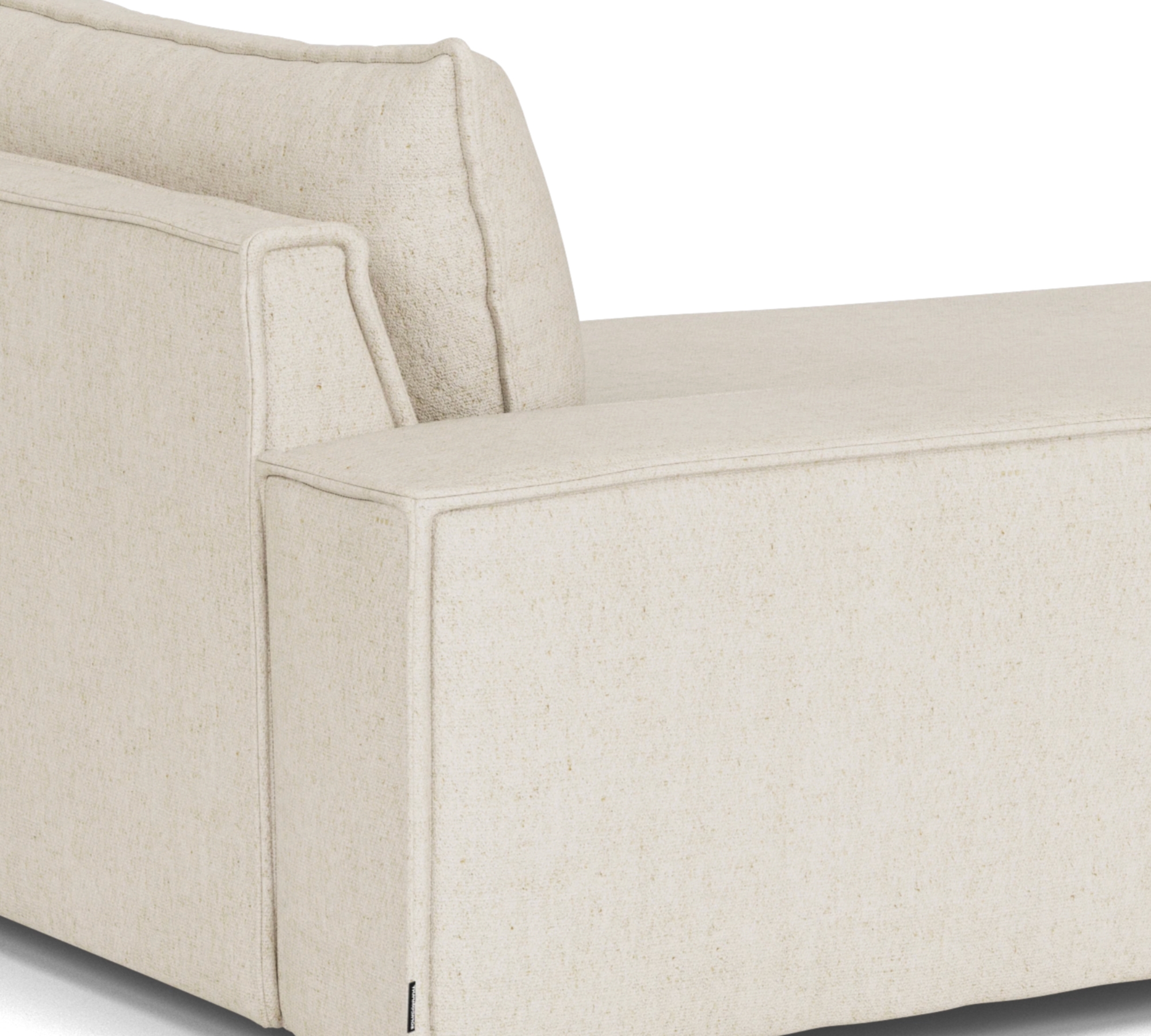 Daphne 1-seater chaise longue Left Moonlight Sand