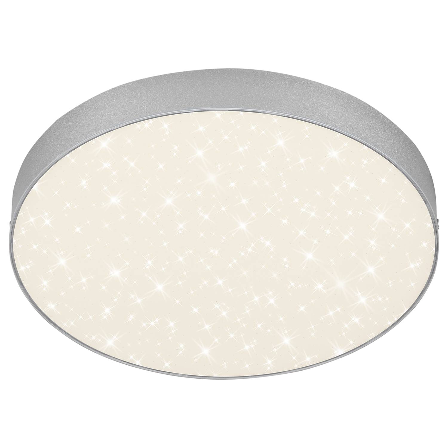 Briloner LED-Deckenleuchte Flame Star I Metall Silber