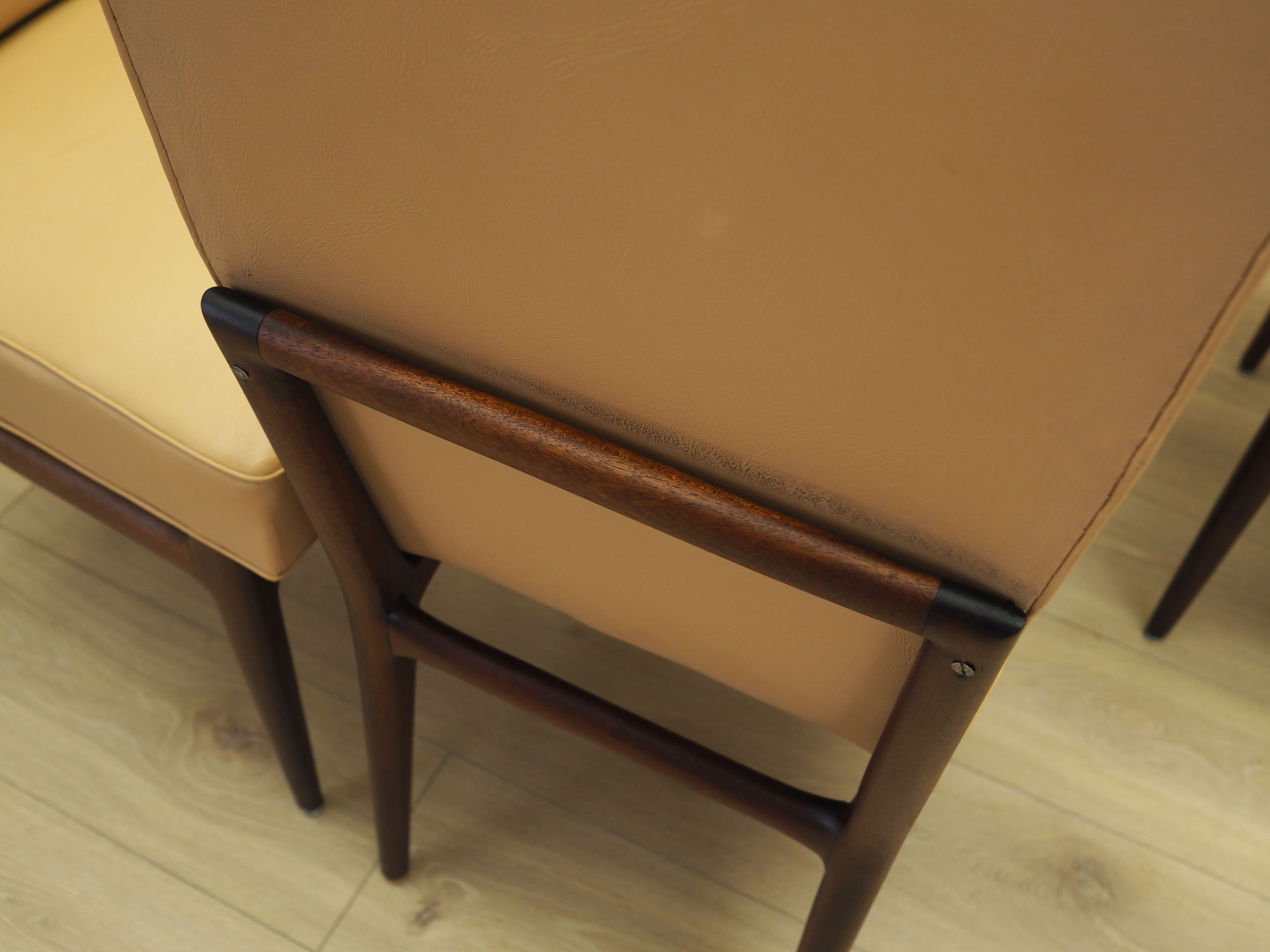 Set of six mahogany chairs 1960s