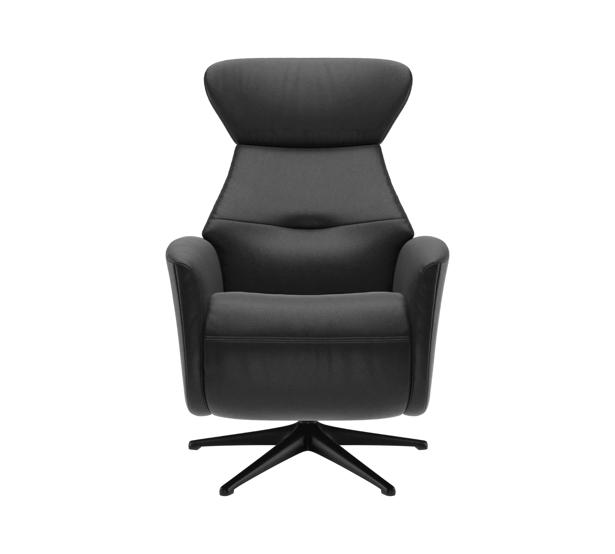 Palermo armchair with electric adjustment Leather Black