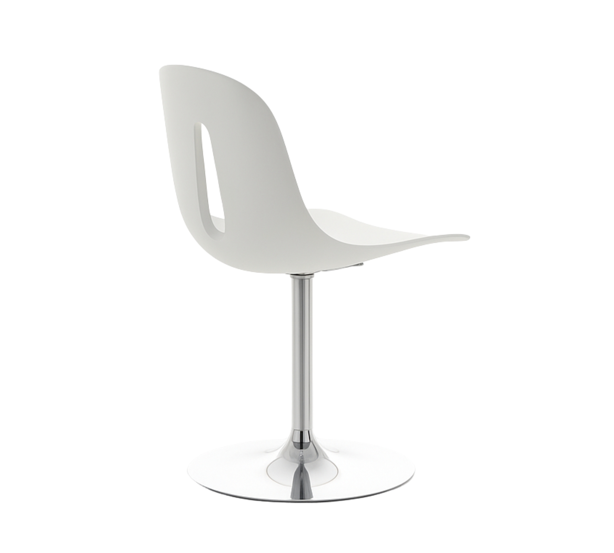GOTHAM/T Swivel chair Polyurethane Metal White