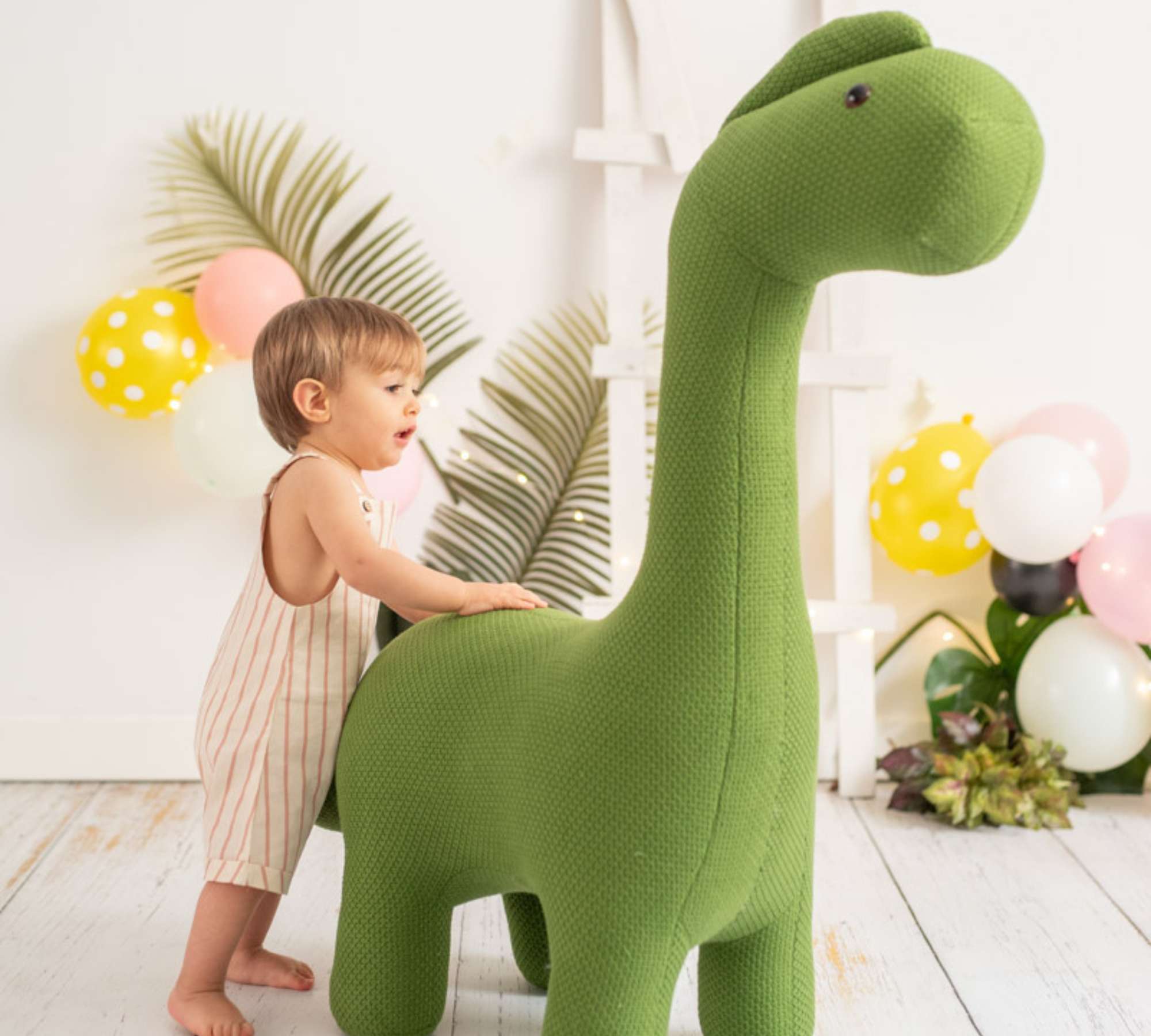 Dino Maxi plush toy Cotton Wood Green