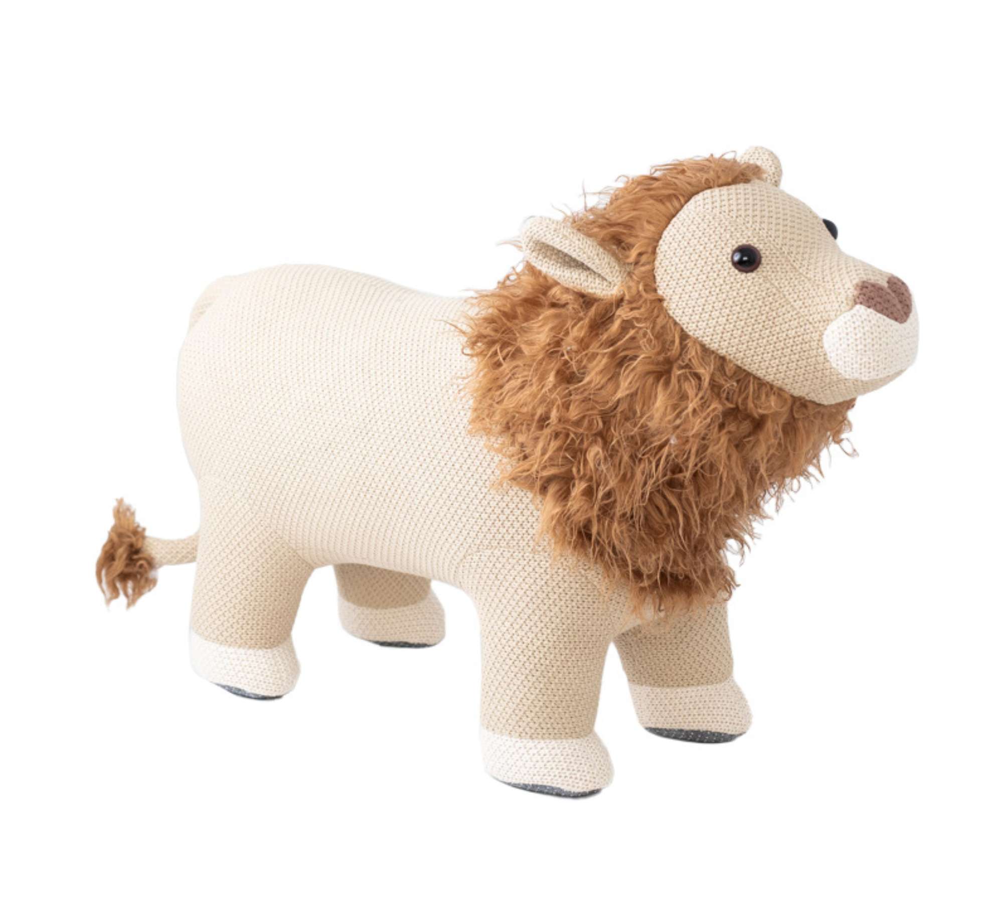 Lion Maxi plush toy Cotton Wood Brown