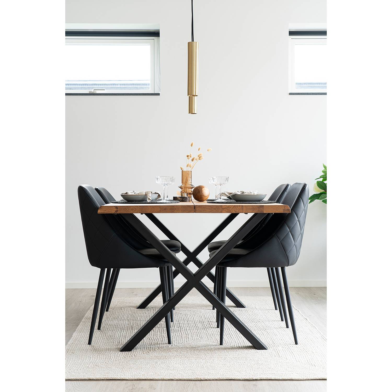 Pendant light Paris steel 1-light brass