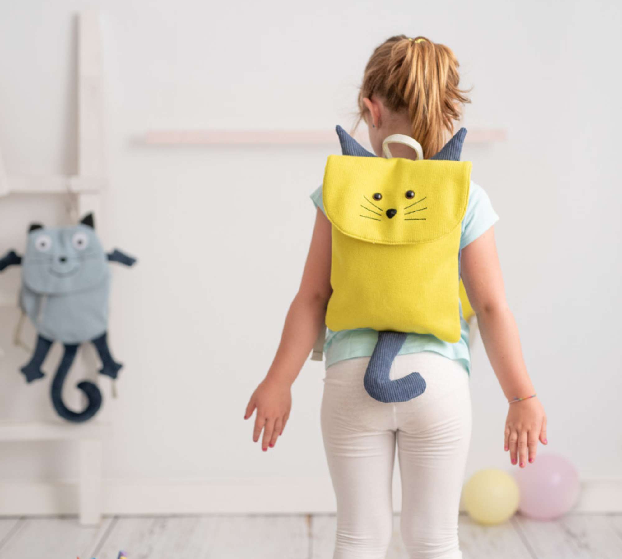 Wolf backpack Cotton Yellow