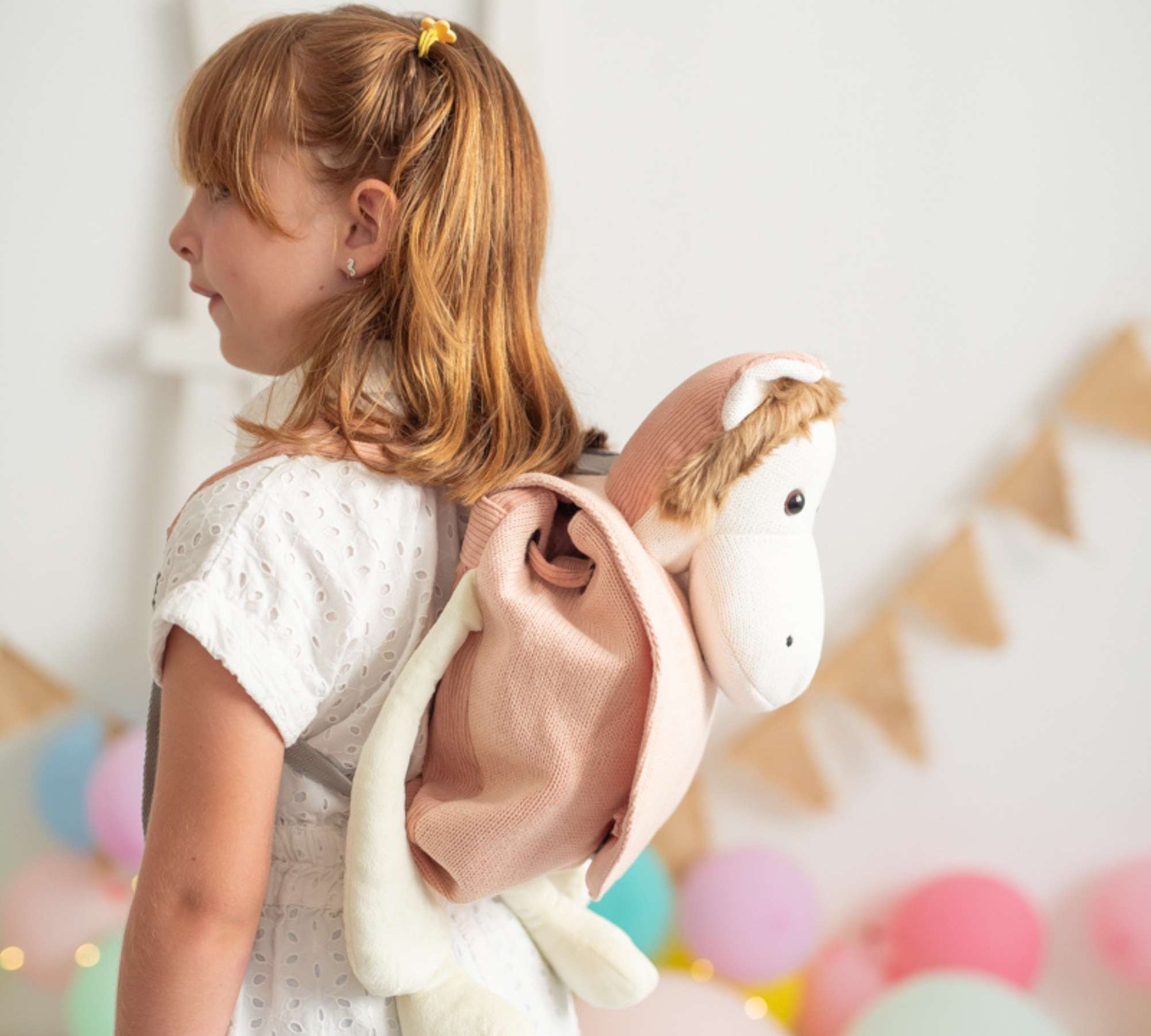 Monito Backpack Cotton Pink