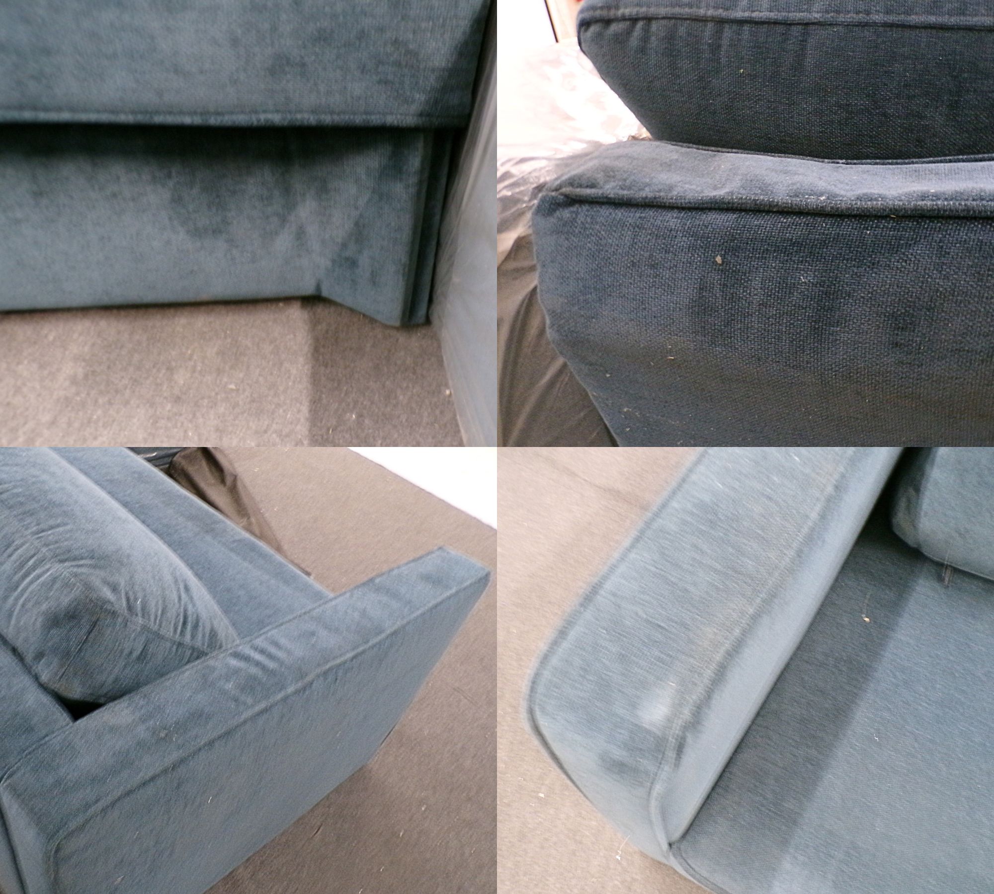 Madison sofa bed chaise lounge Right Danny Dusty Blue
