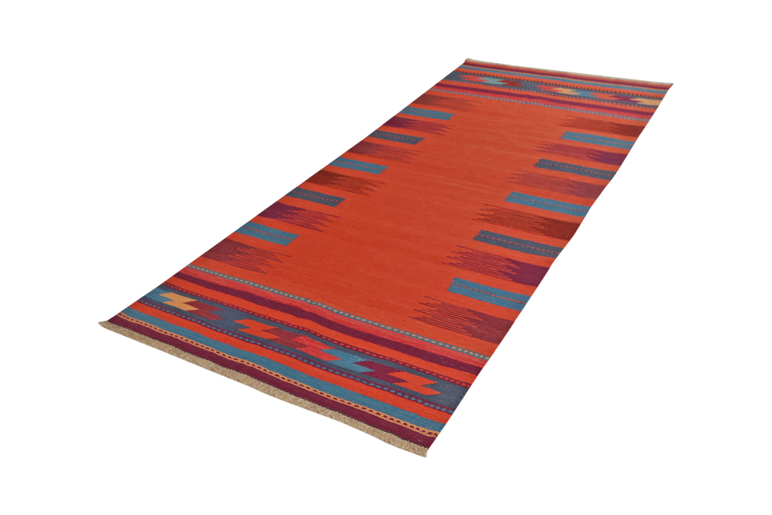 Tappeto Kilim Gashgai arancione