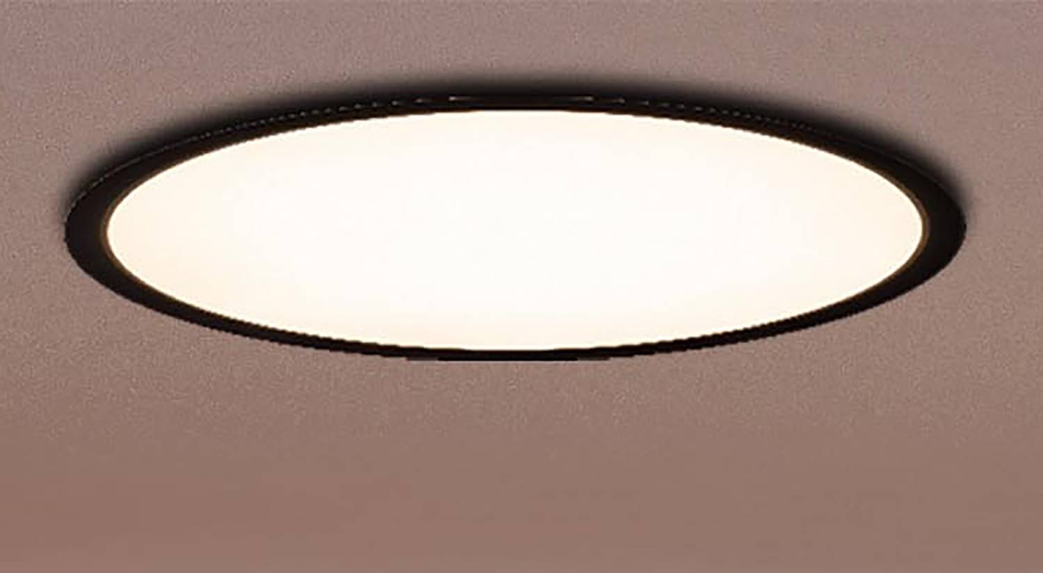 Carlo LED Ceiling Lamp Black 1-light 54 cm