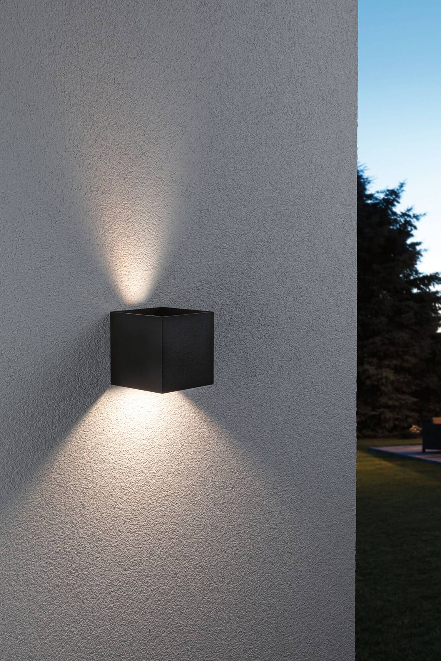 Wall light Cybo Aluminium Grey 1-bulb