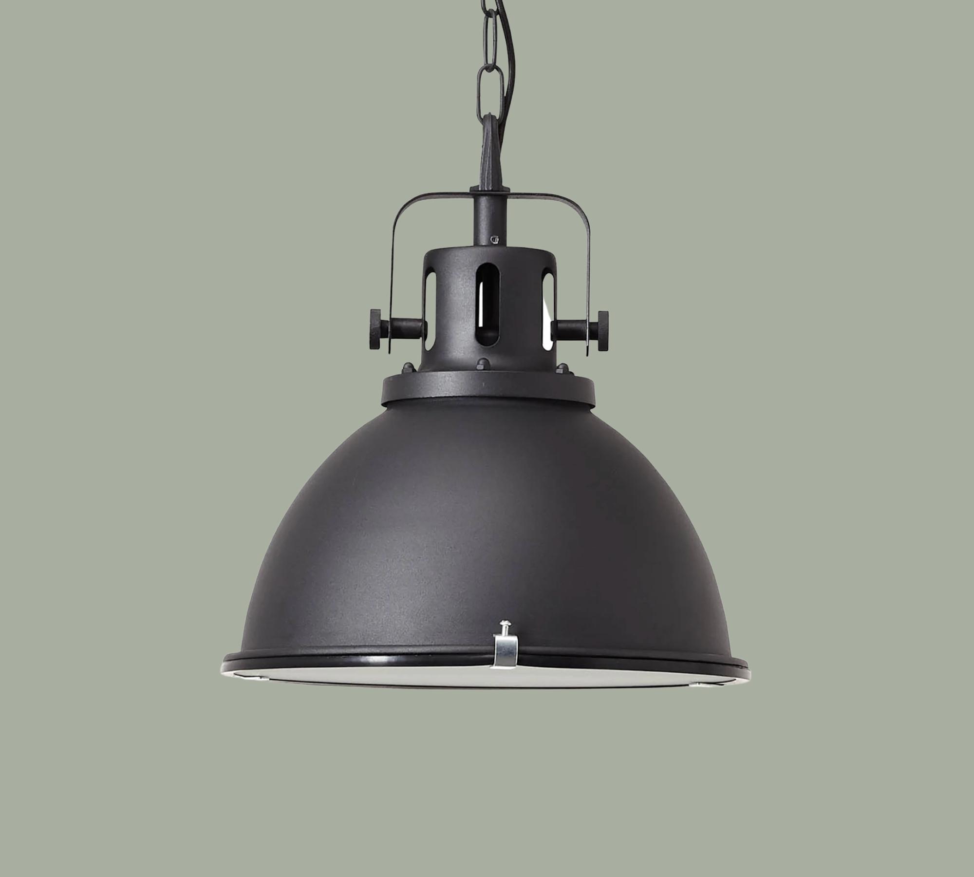 Industrial-Style Pendant Light Black small model
