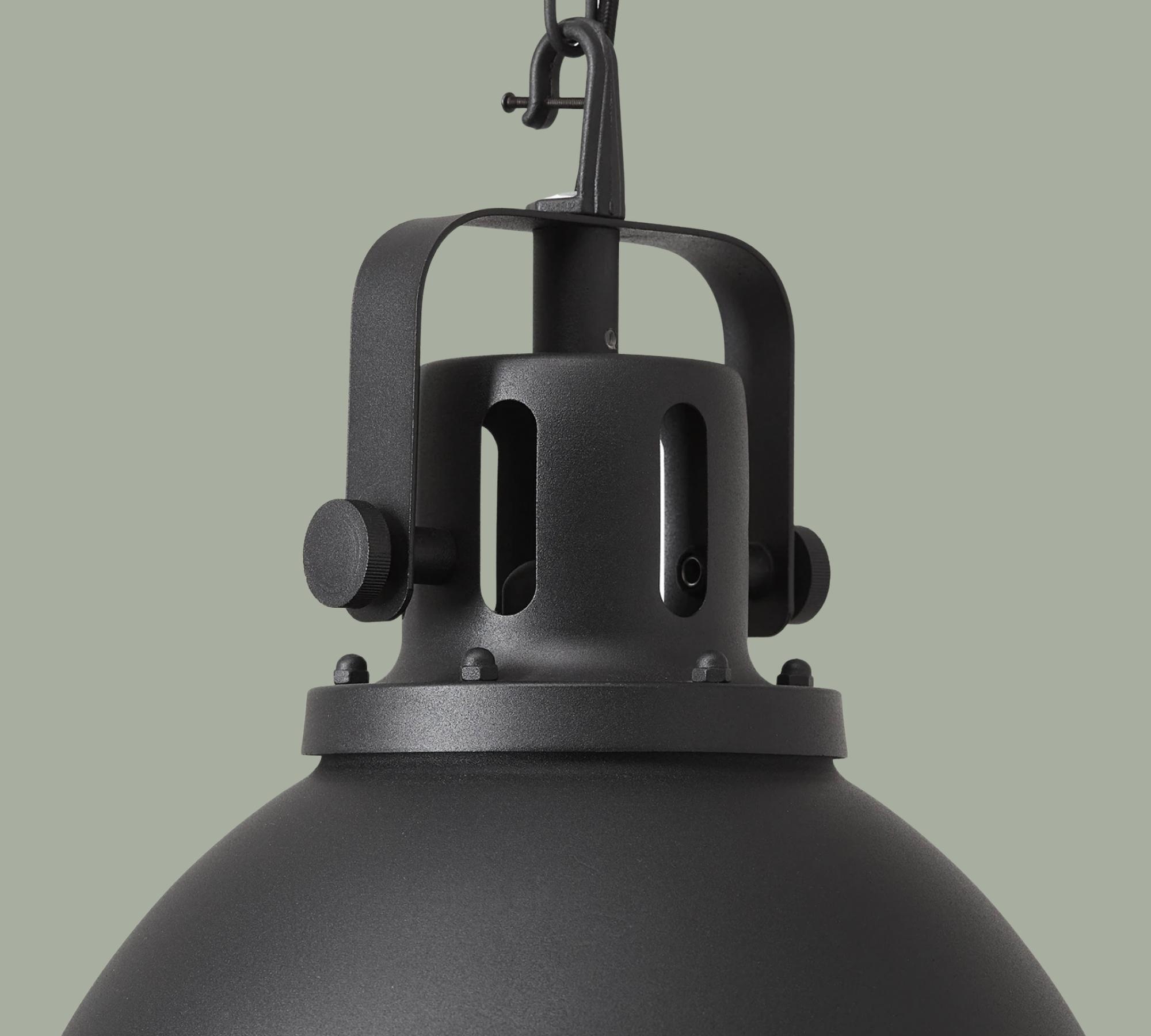 Industrial-Style Pendant Light Black small model