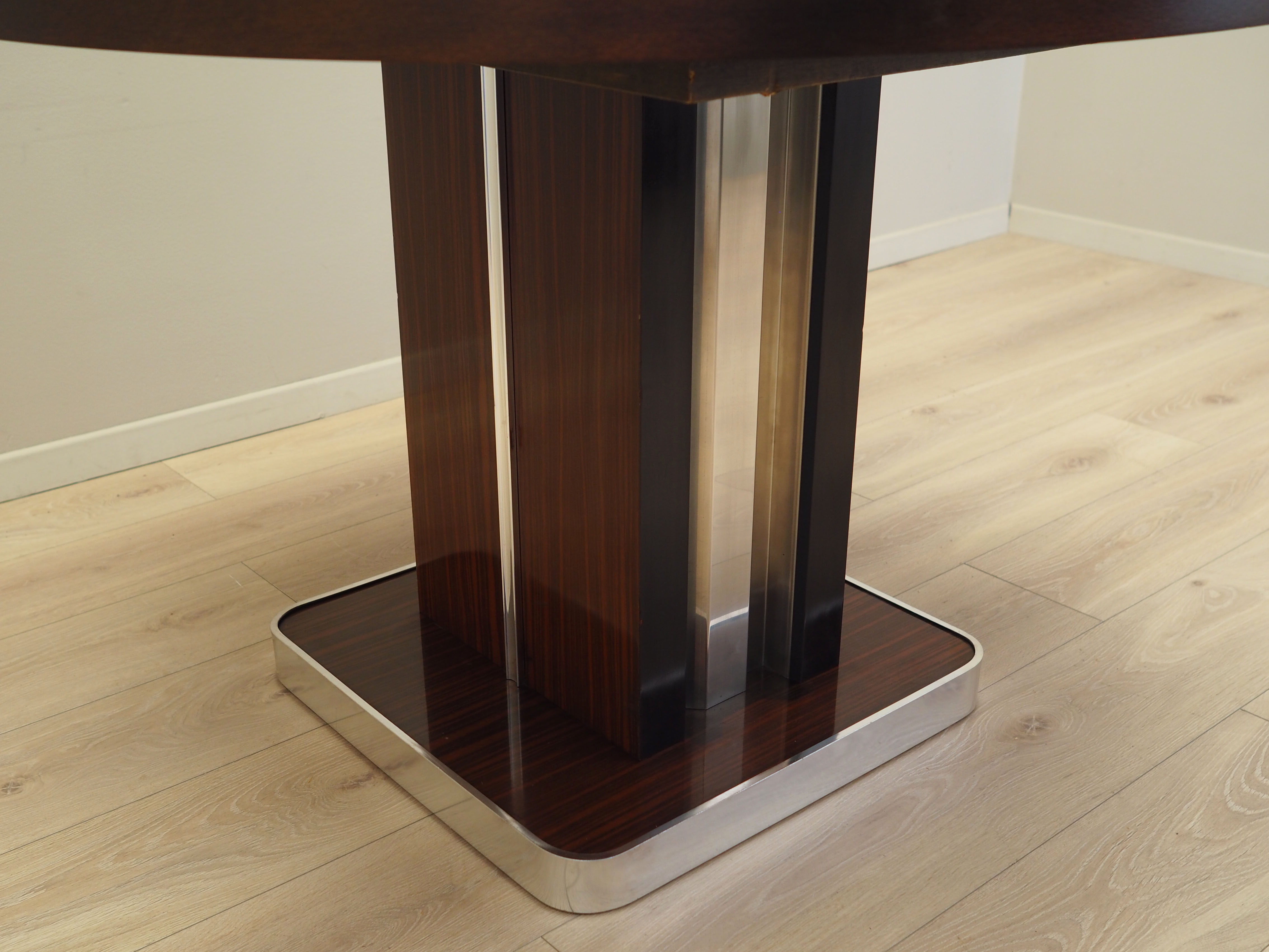 Round Mahogany Table 1970s