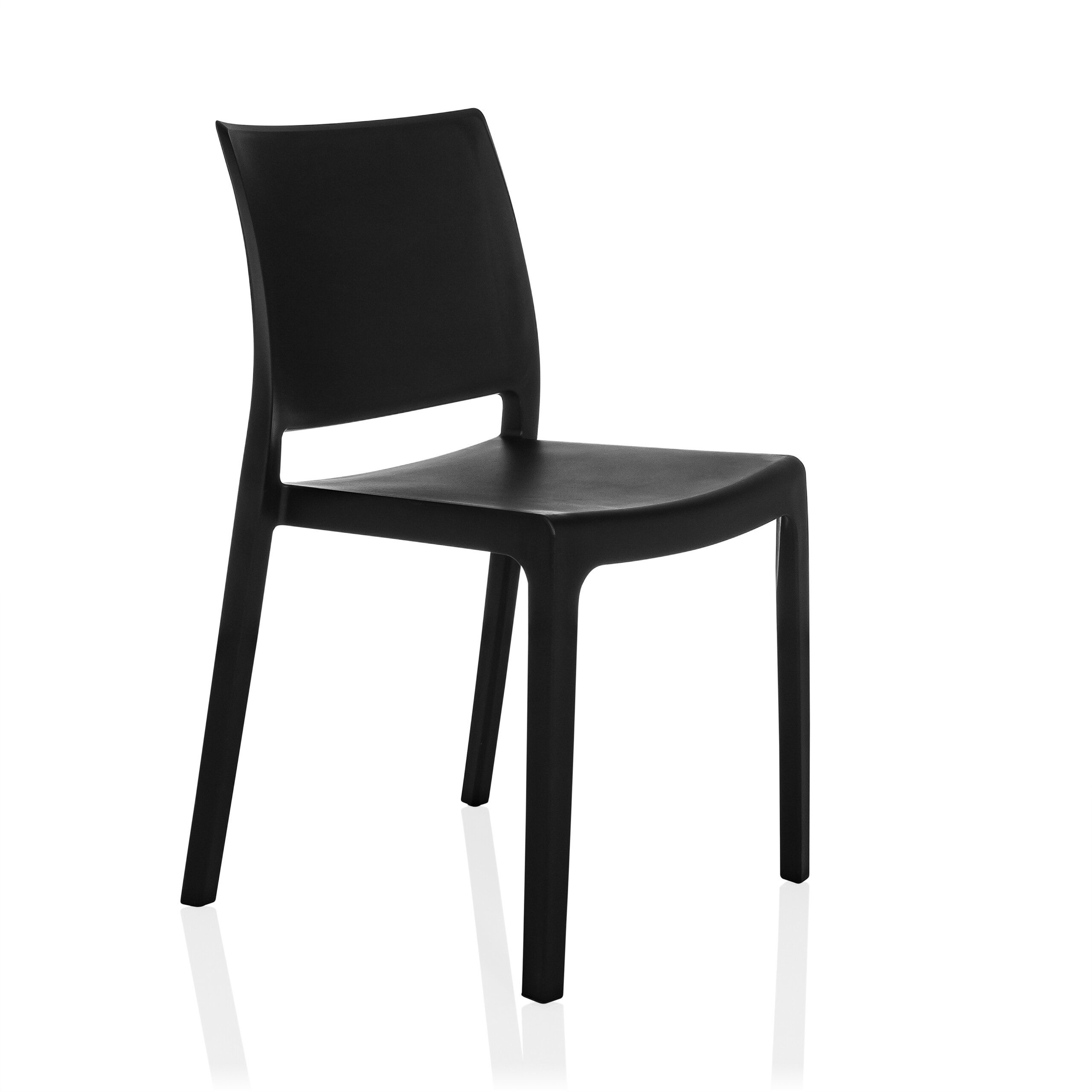 T37 V Dining chair Plastic Black