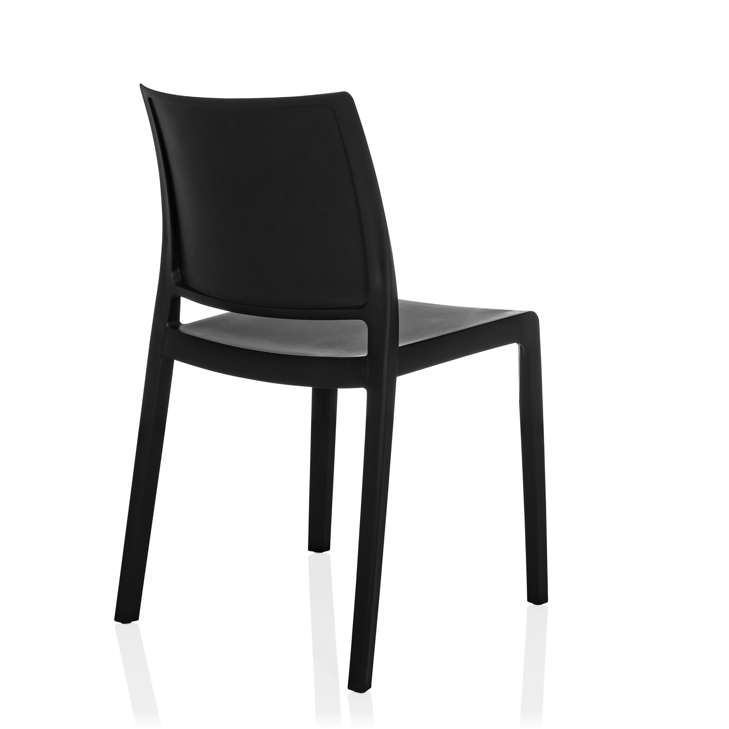 T37 V Dining chair Plastic Black