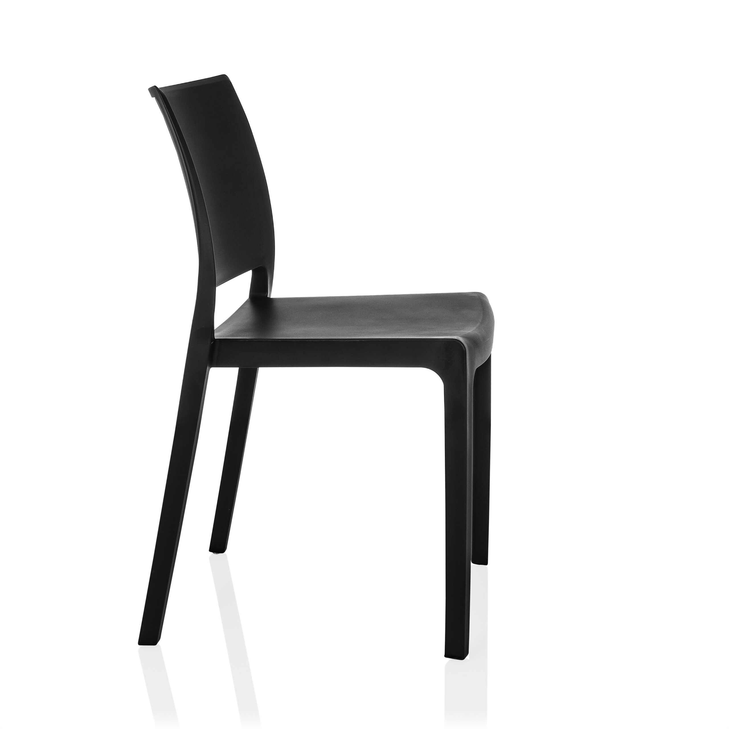 T37 V Dining chair Plastic Black