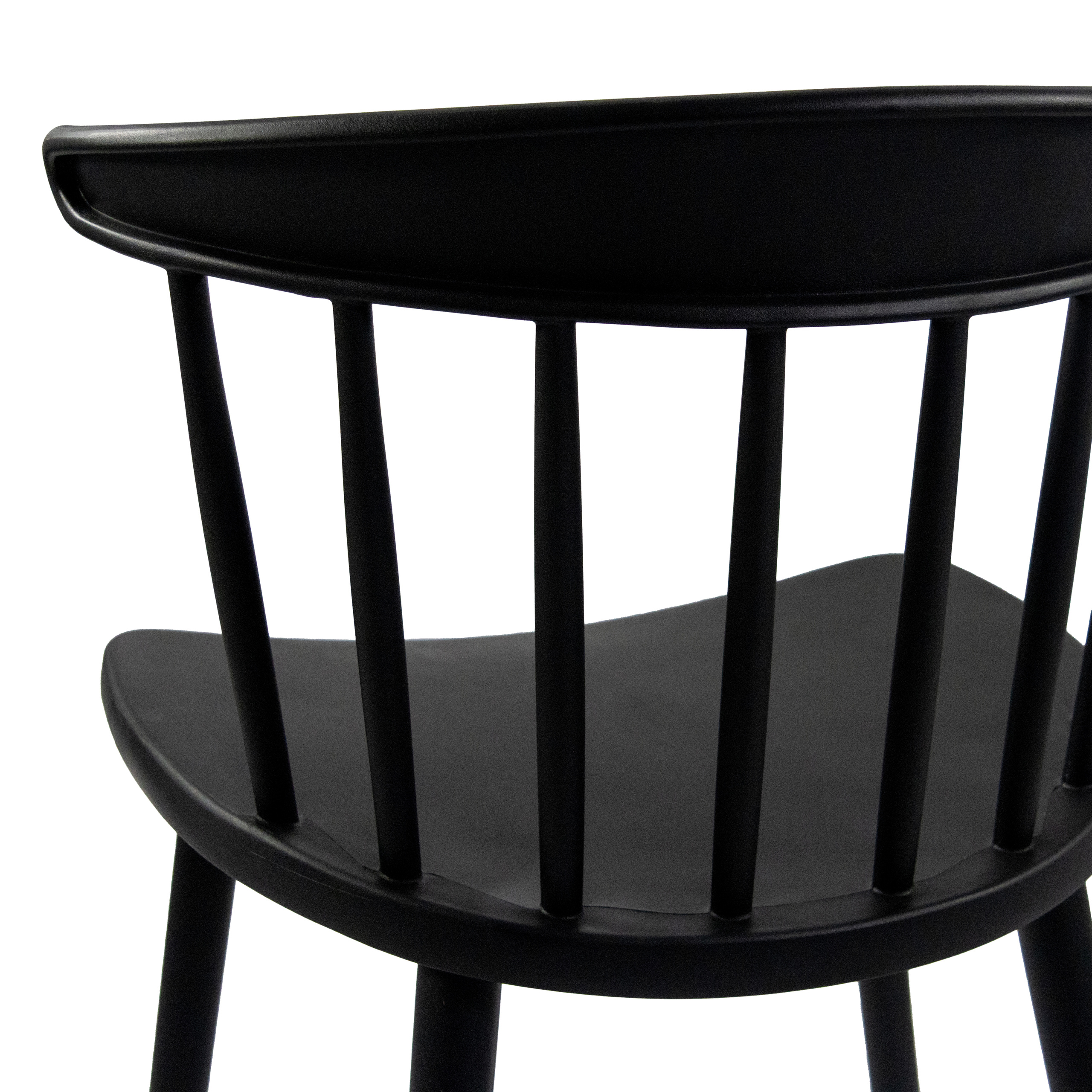 ARTIFO RIB Esszimmerstuhl Kunststoff Schwarz