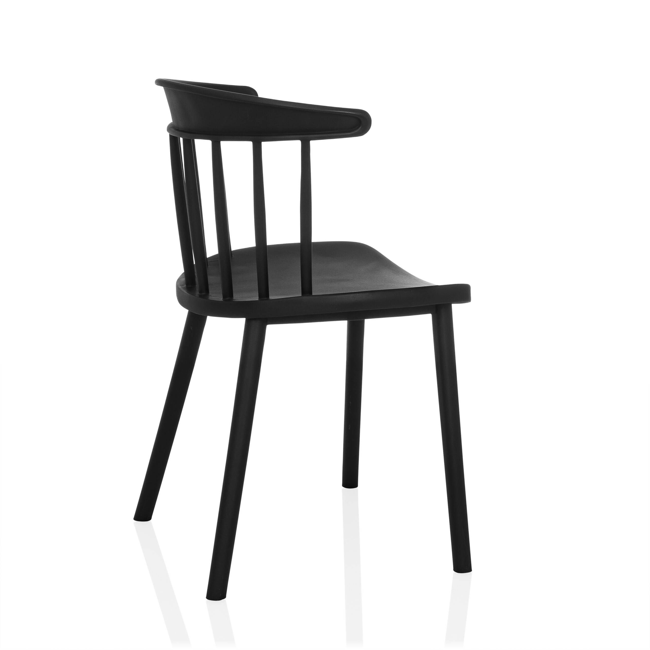 ARTIFO RIB Dining chair Plastic Black