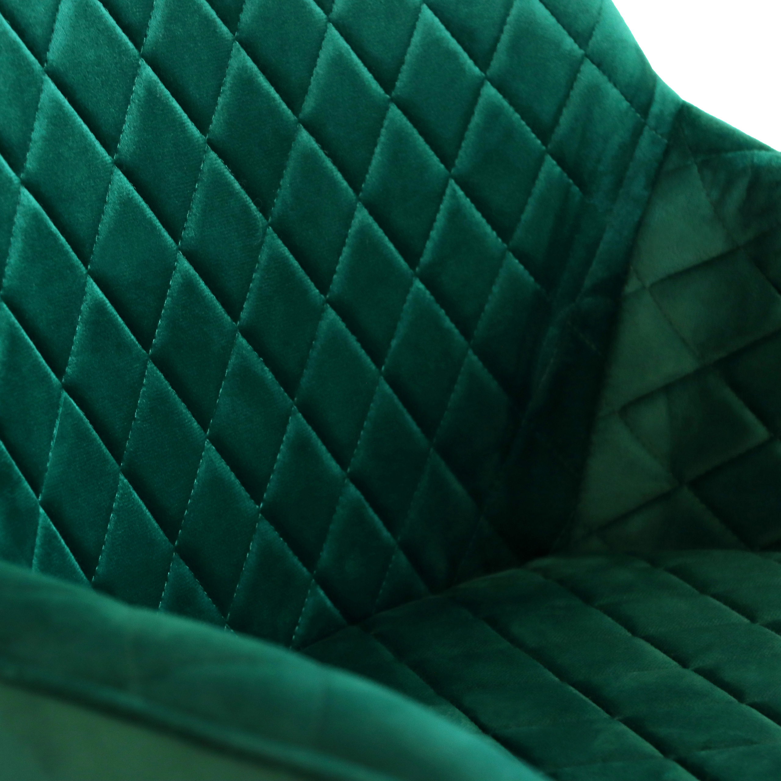 ELVERUM Dining chair Velvet Green