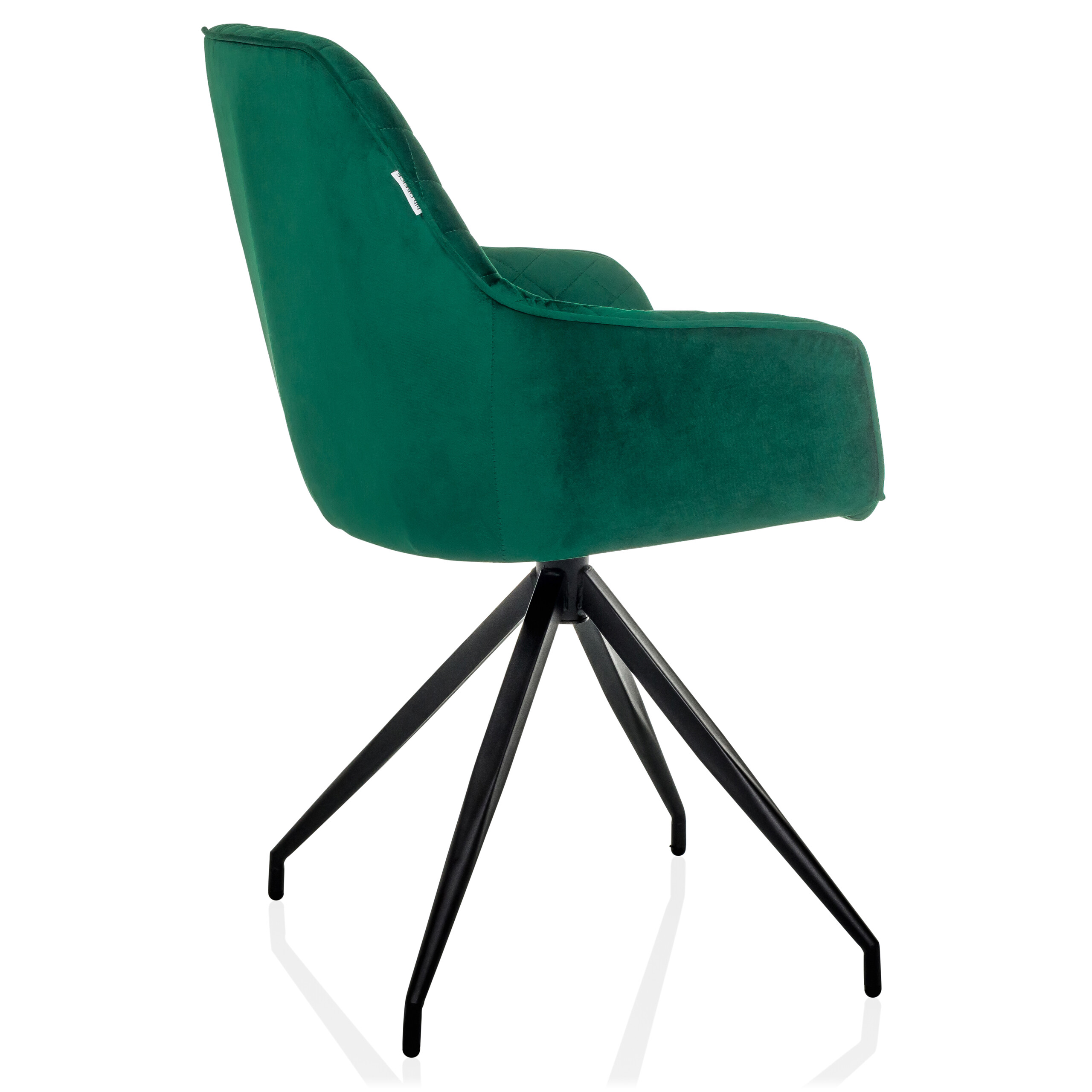 ELVERUM Dining chair Velvet Green