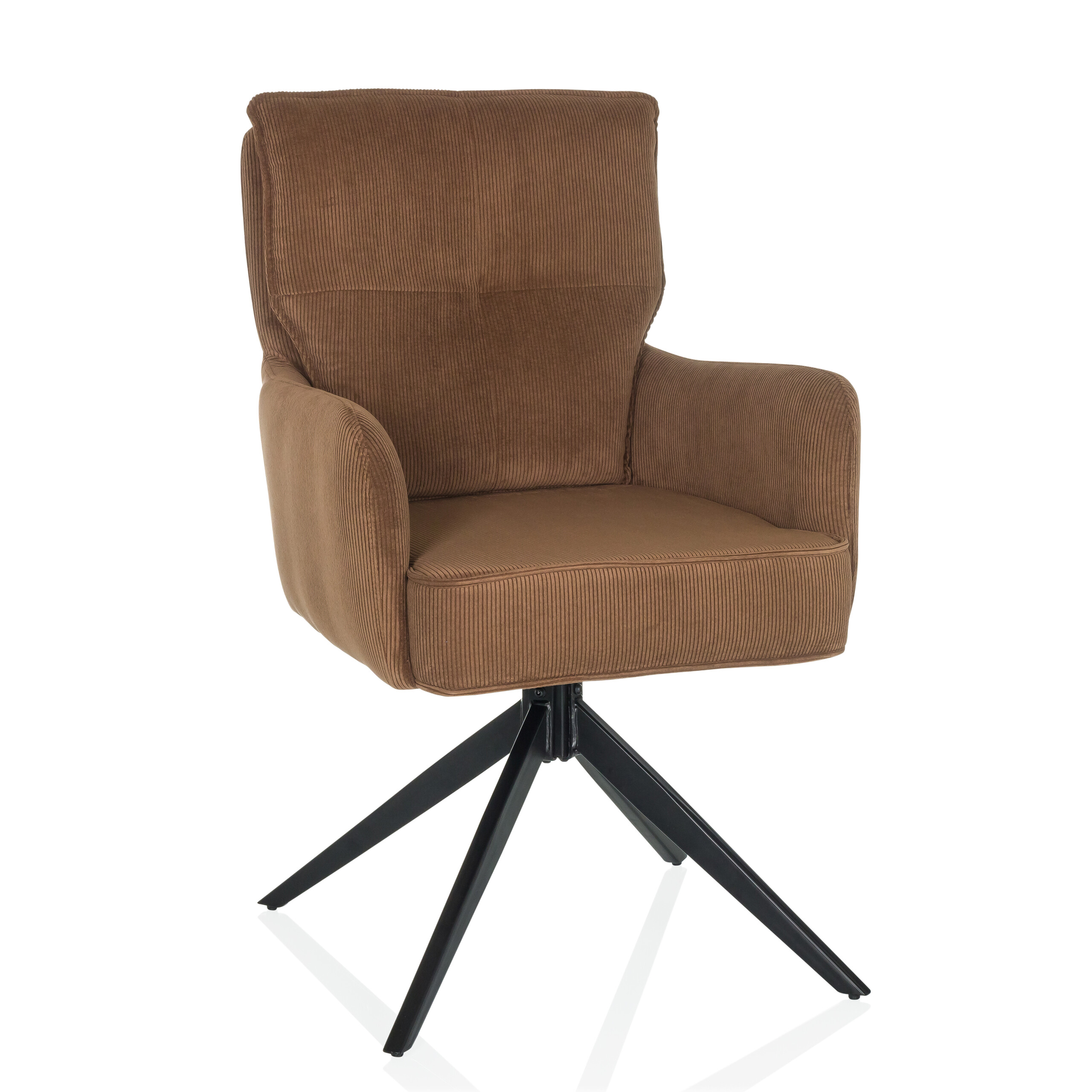 TARUGO Swivel chair Fabric Brown