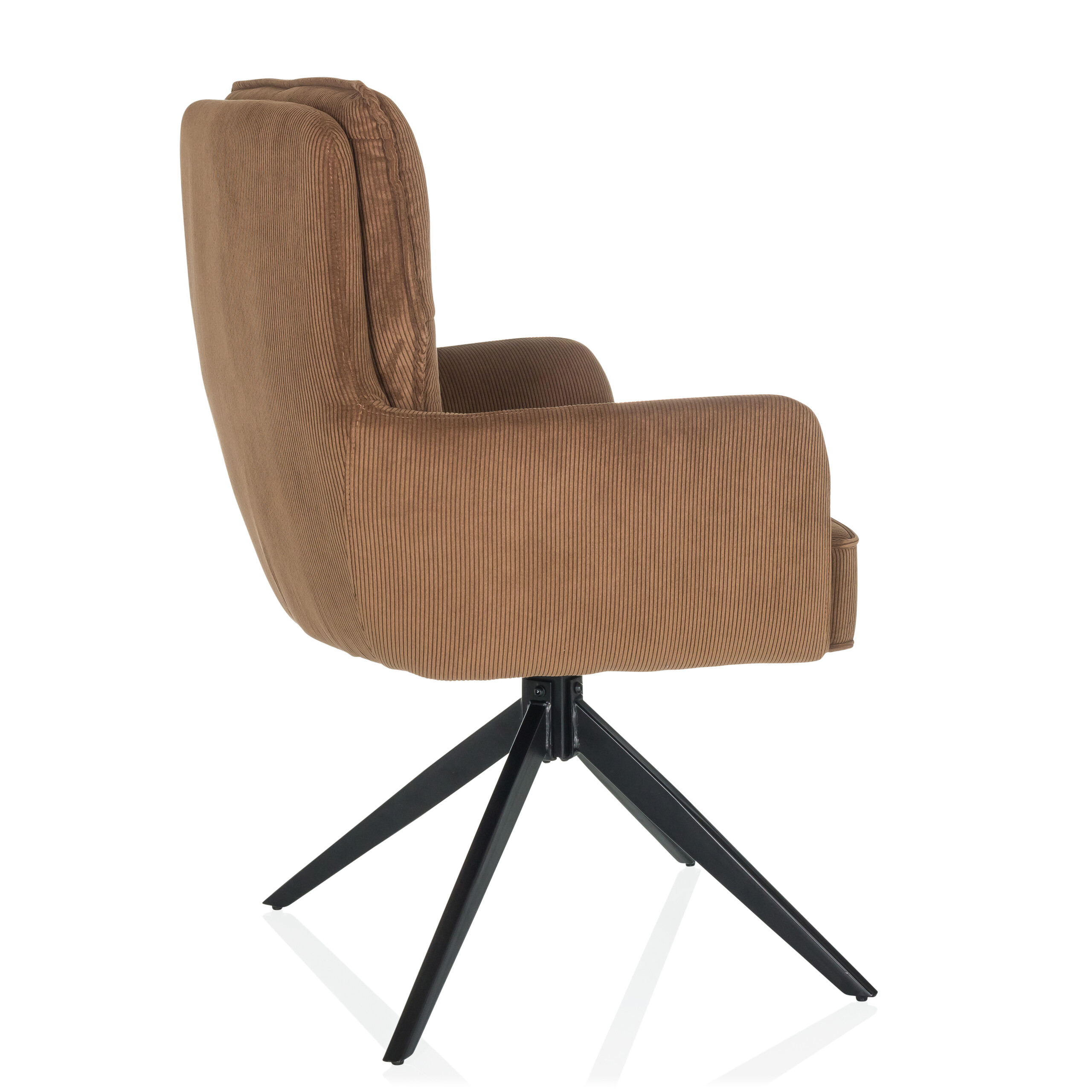 TARUGO Drehstuhl Stoff Braun