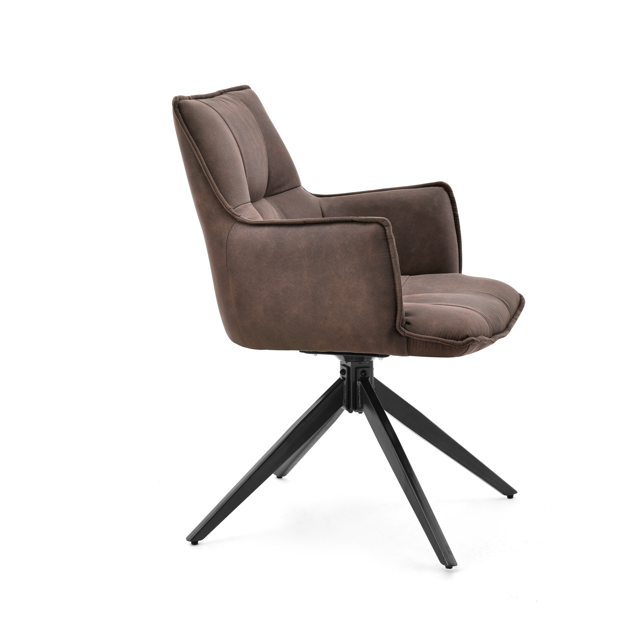 Tavaro Dining Chair Fabric Brown