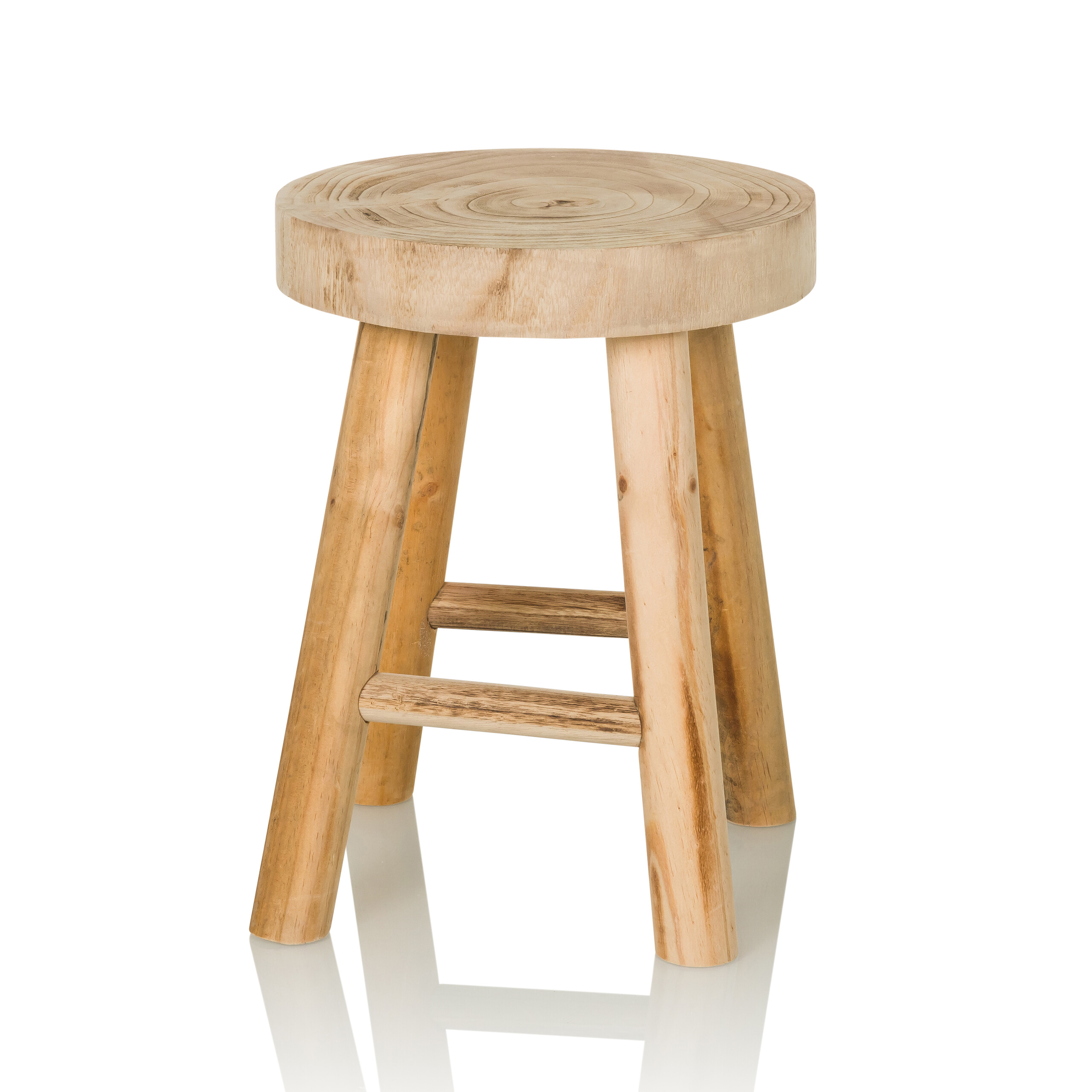RUSTIKO W Hocker Paulownia-Holz