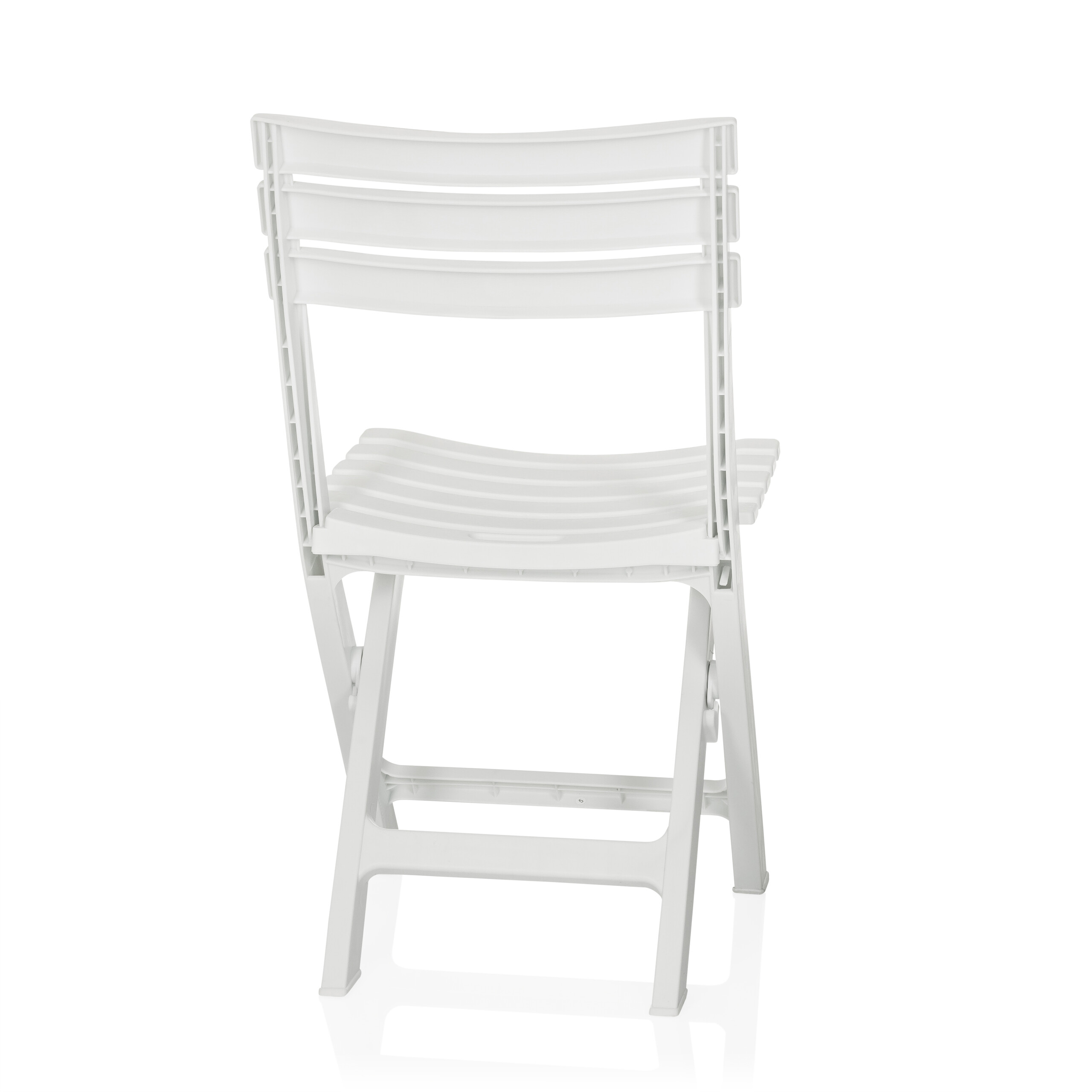 Garden chair / Folding chair TRAVANO plastic white hjh LIVING