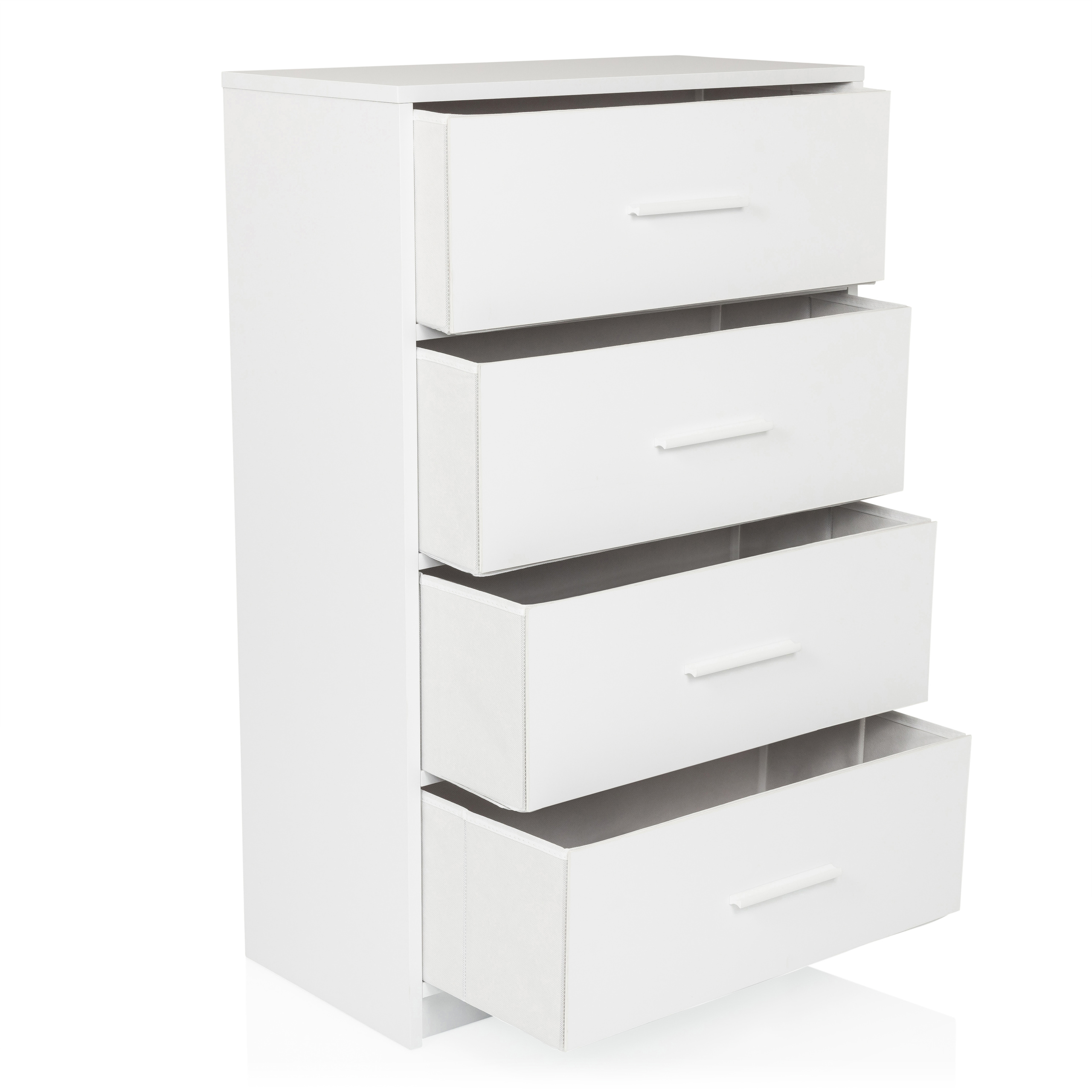 Chest of drawers ESTORIA 58x30x91cm 4 compartments white hjh LIVING