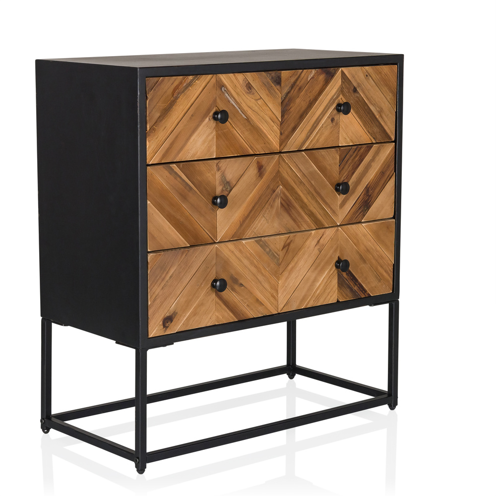 SANTJAGO BLACK SUN Chest of drawers Fir wood