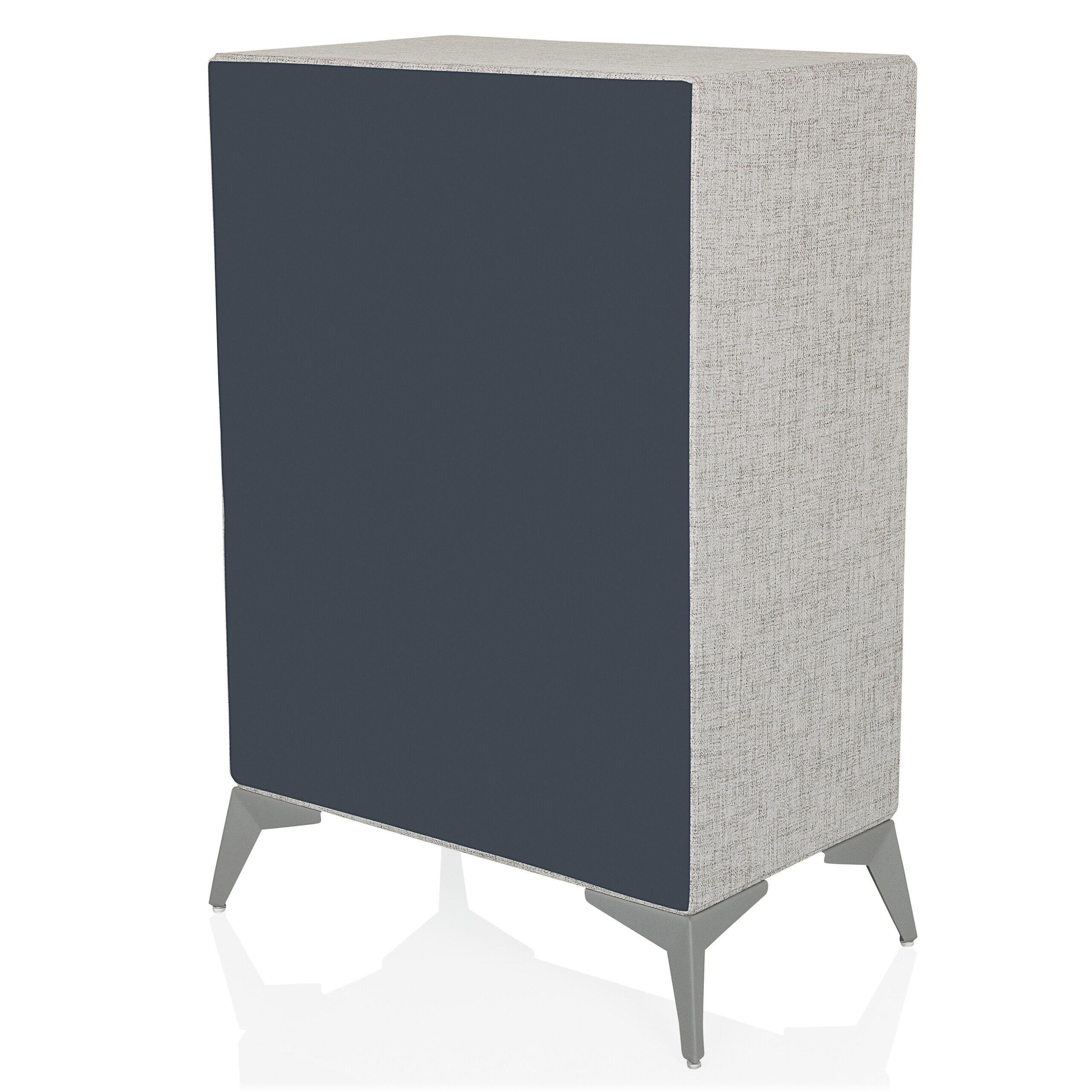 Chest of drawers SKUFFY 64x35x90cm 4 drawers grey hjh LIVING