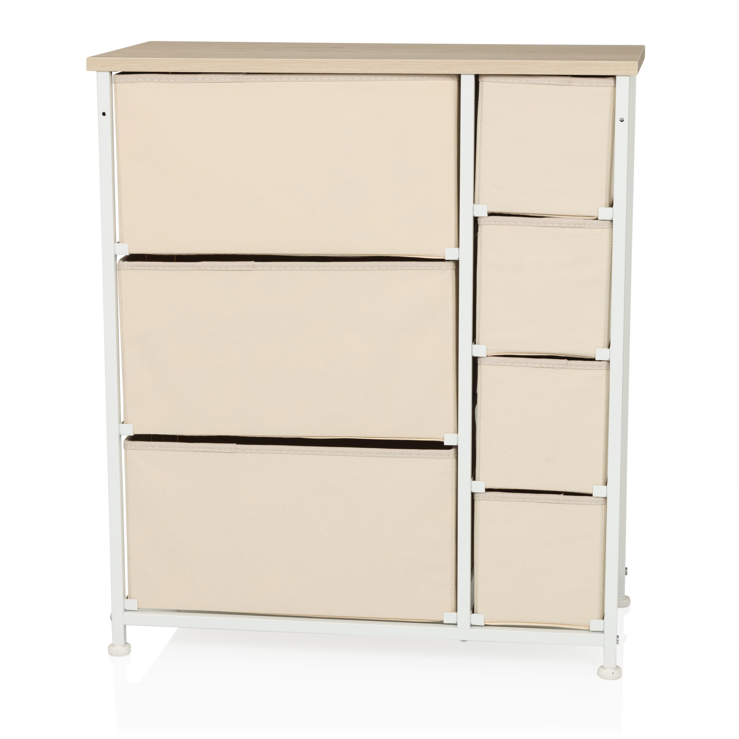 FOLDRESS B Regal with 7 compartments Beige