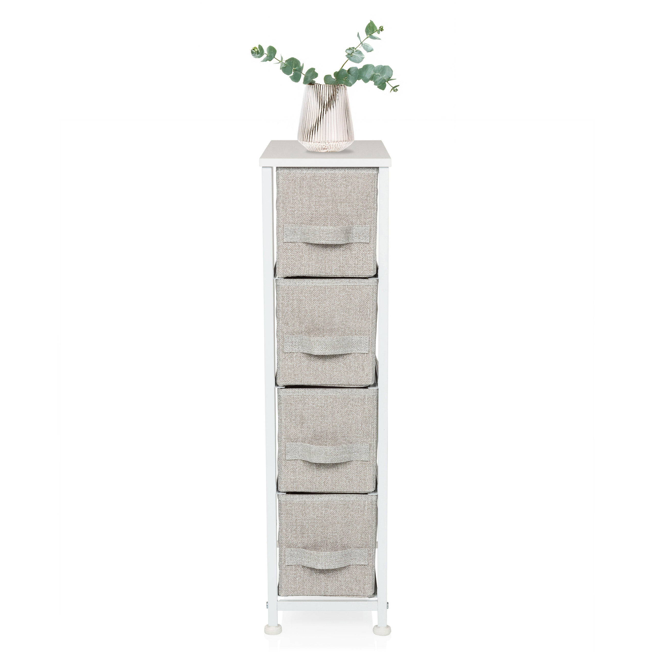 WARDROBE Regal with 4 compartments Gray
