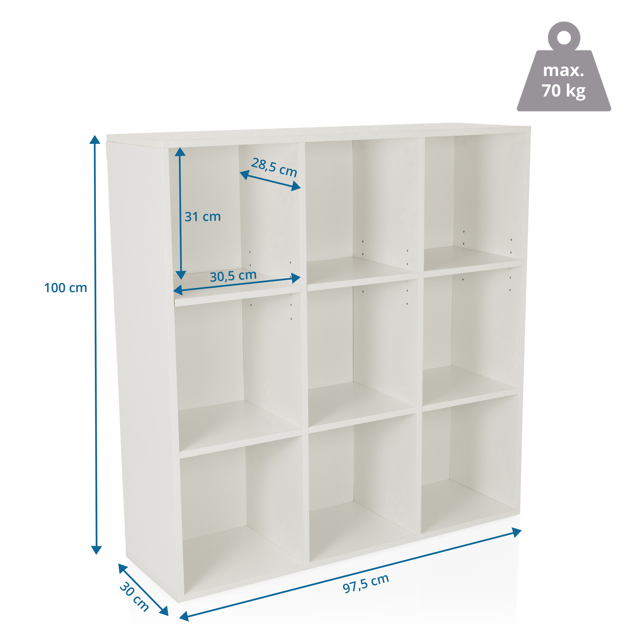 BJORKE Shelf White