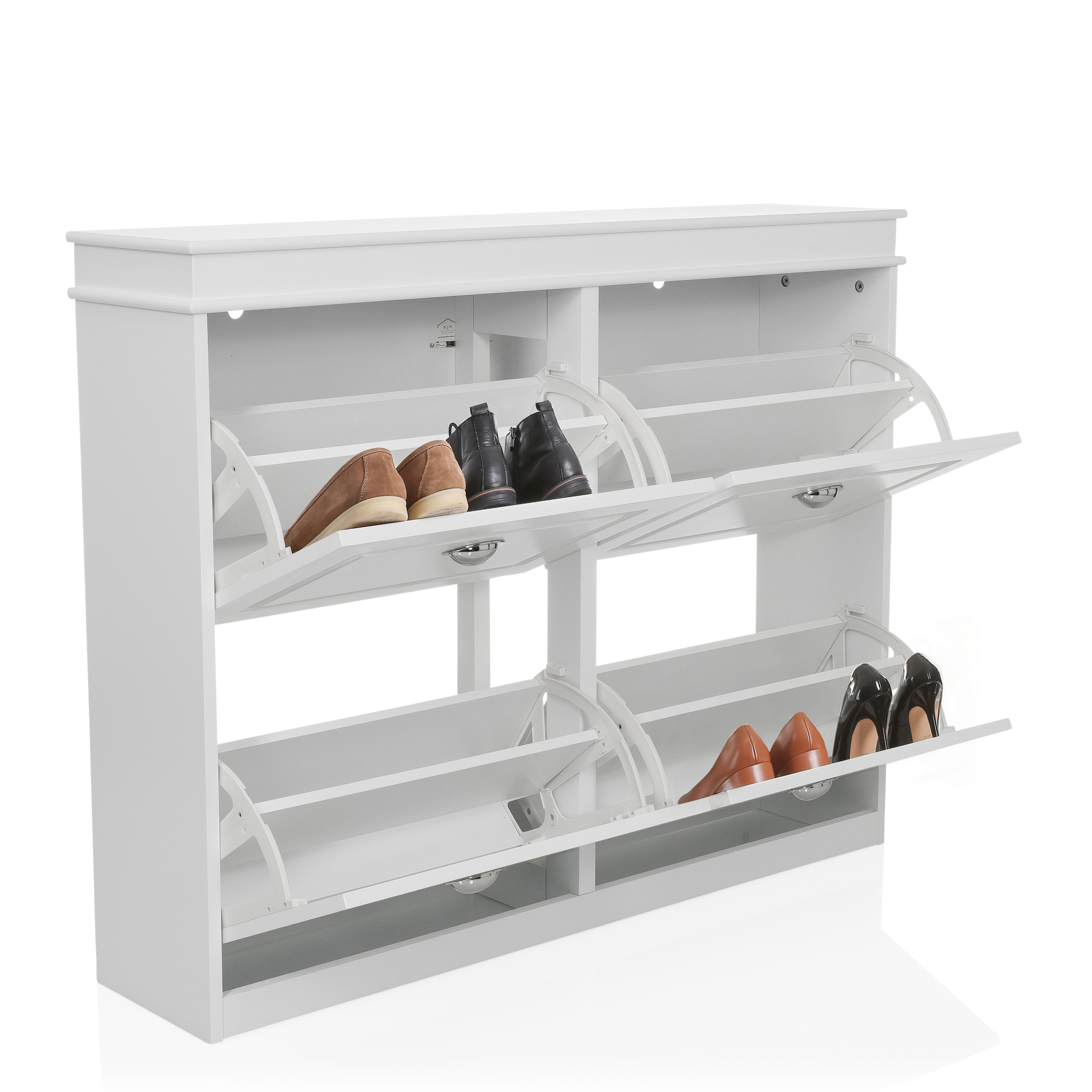ESTHA 4 Schuhschrank Weiß