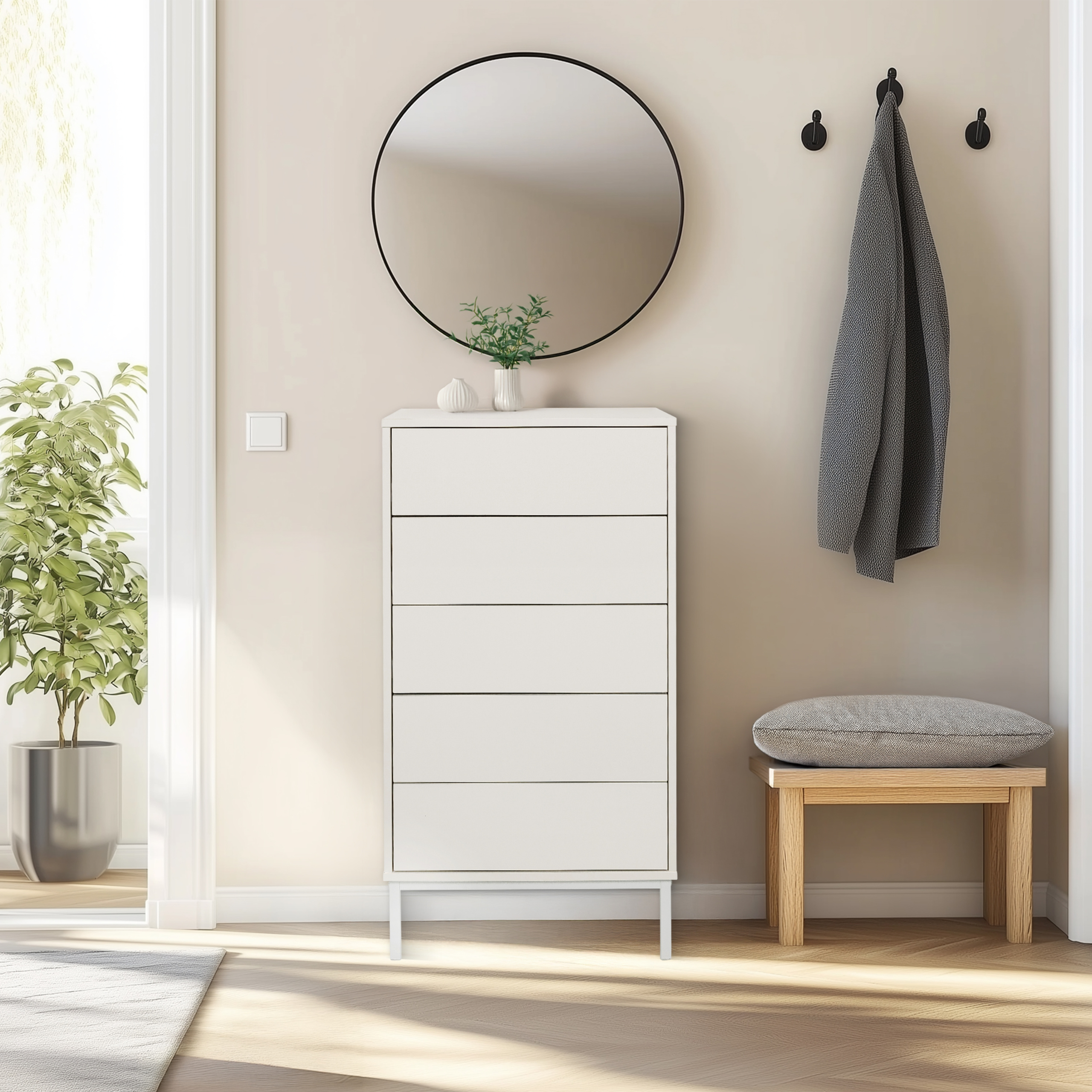 BJORDAL White chest of drawers